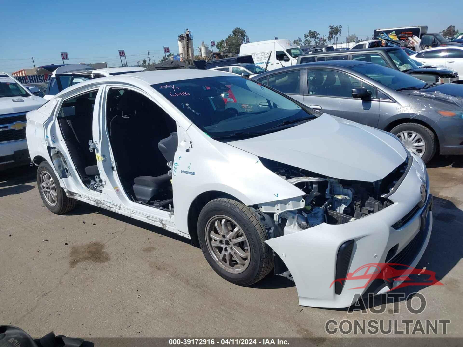 TOYOTA PRIUS 2021 - JTDKAMFU9M3129348