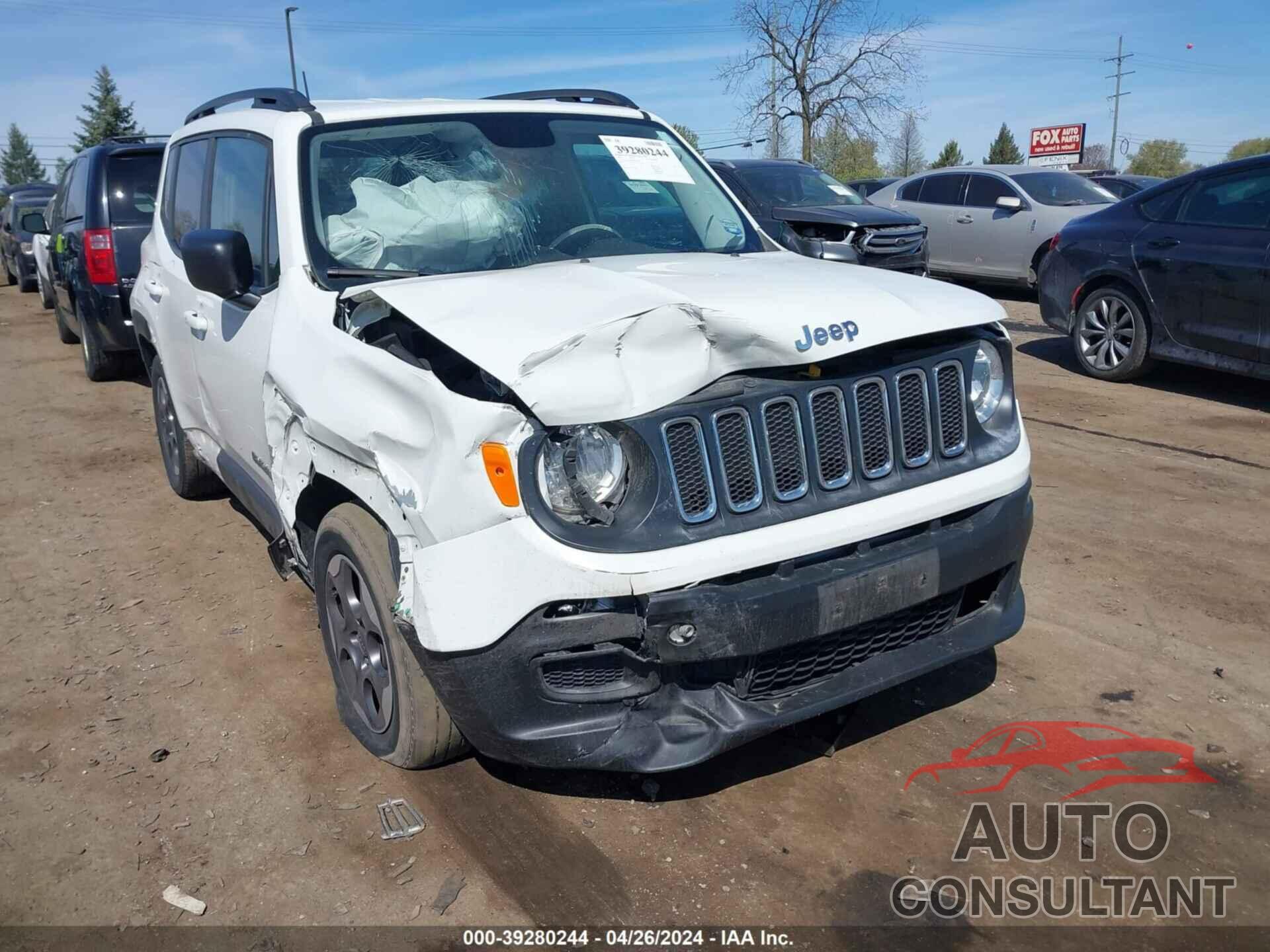 JEEP RENEGADE 2017 - ZACCJAAB3HPE95381