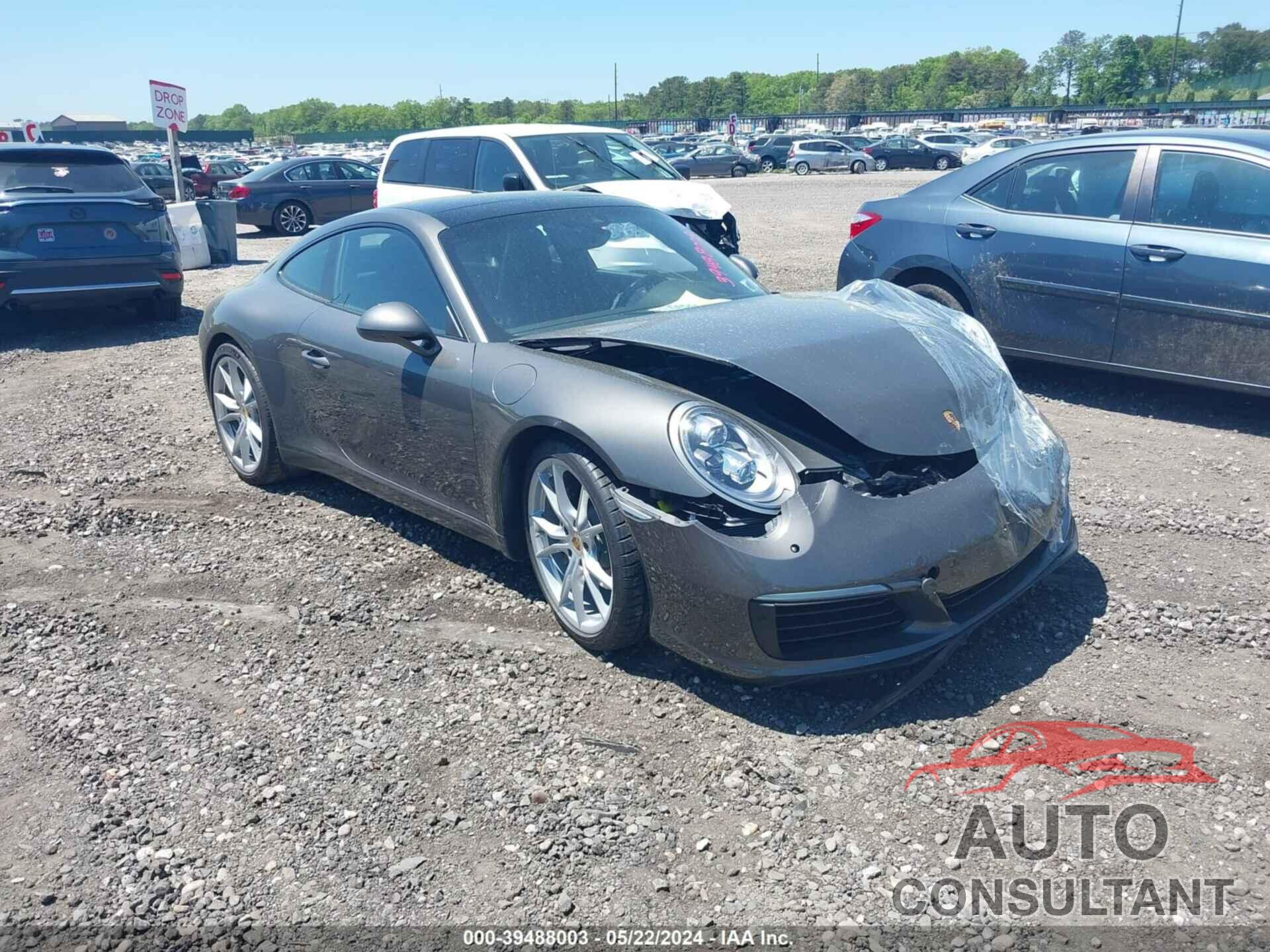 PORSCHE 911 2017 - WP0AA2A95HS106745