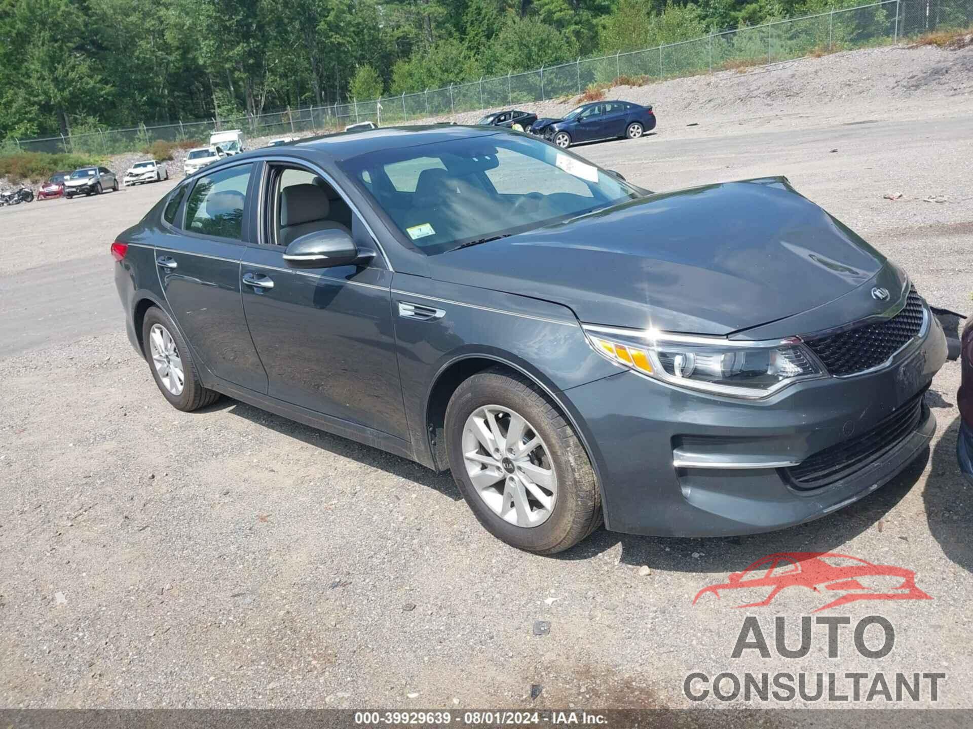 KIA OPTIMA 2016 - KNAGT4L36G5081552