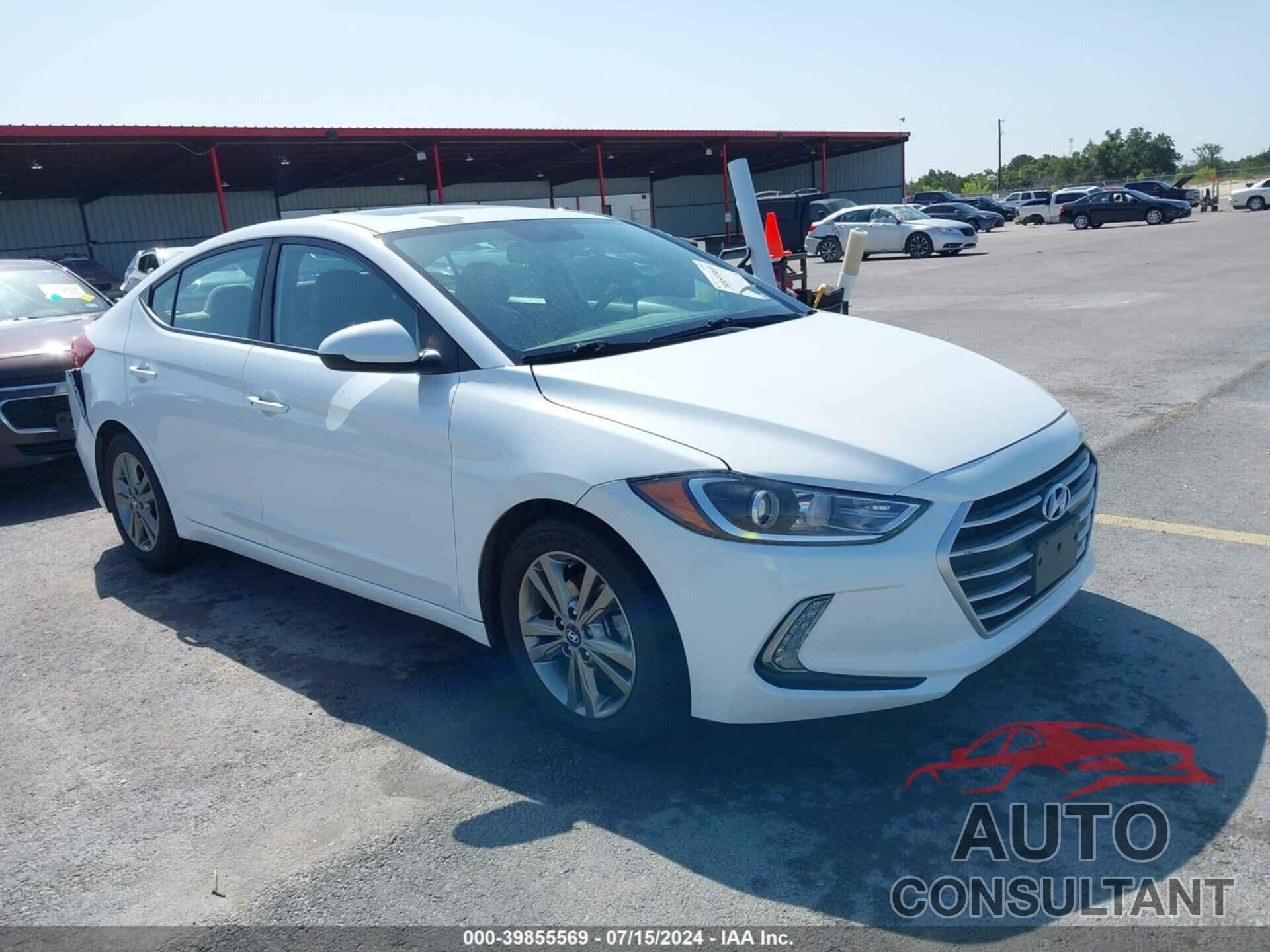 HYUNDAI ELANTRA 2018 - 5NPD84LF3JH252587