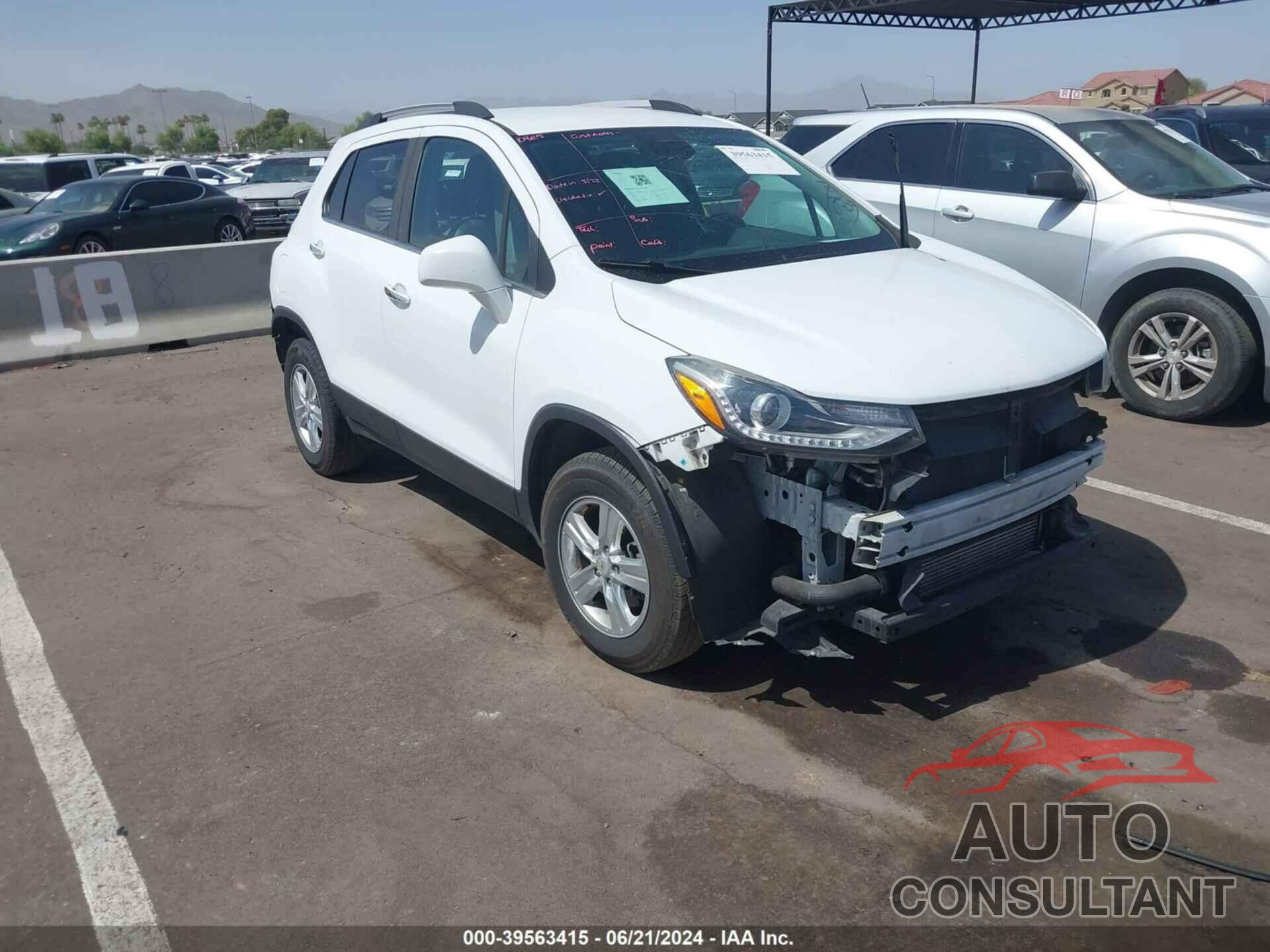 CHEVROLET TRAX 2018 - KL7CJPSB4JB611881