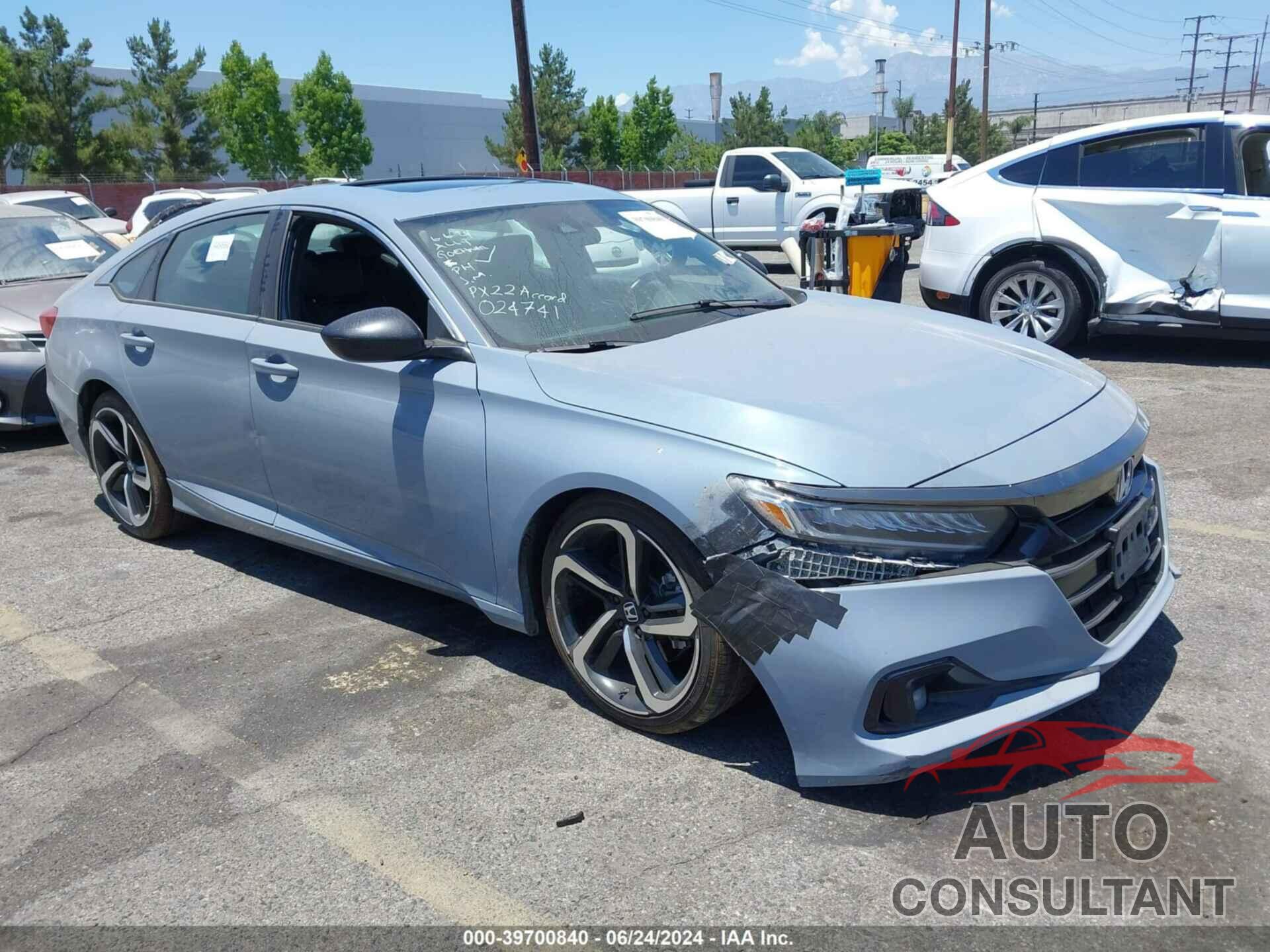 HONDA ACCORD 2022 - 1HGCV2F38NA024741