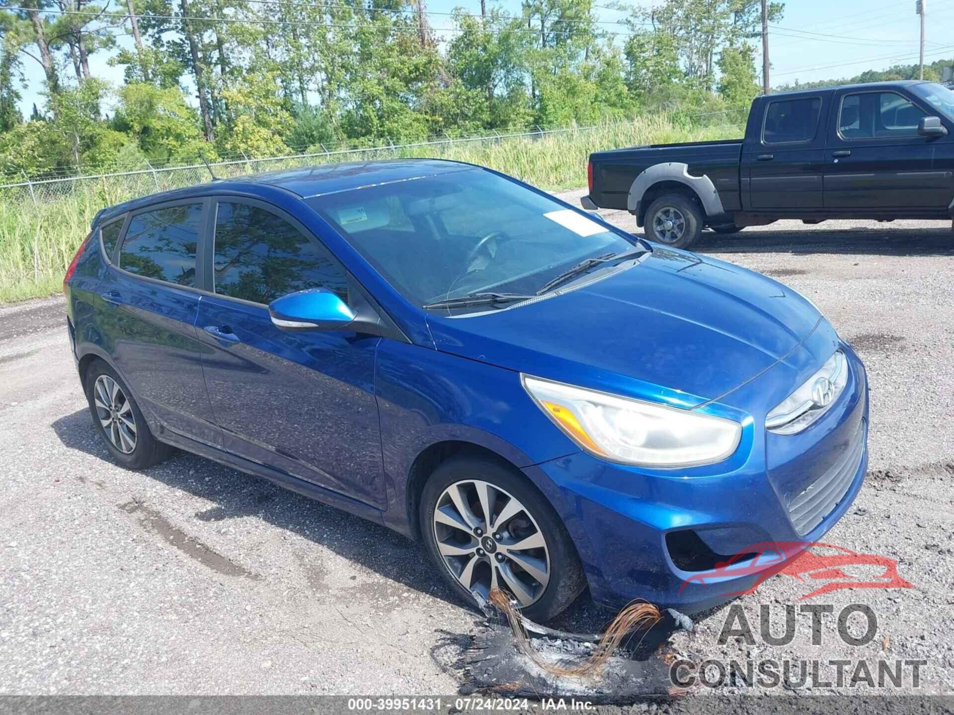 HYUNDAI ACCENT 2017 - KMHCU5AE5HU299073