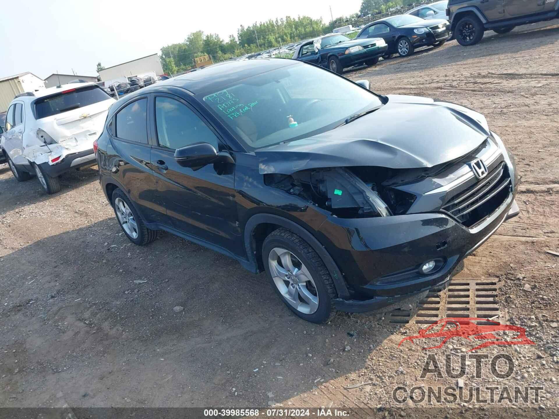 HONDA HR-V 2016 - 3CZRU6H58GM754411