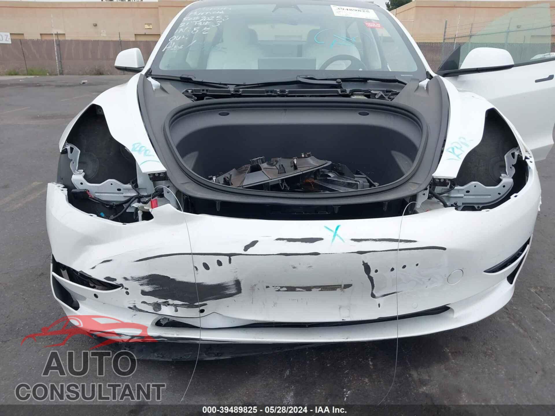 TESLA MODEL 3 2021 - 5YJ3E1EA7MF052884