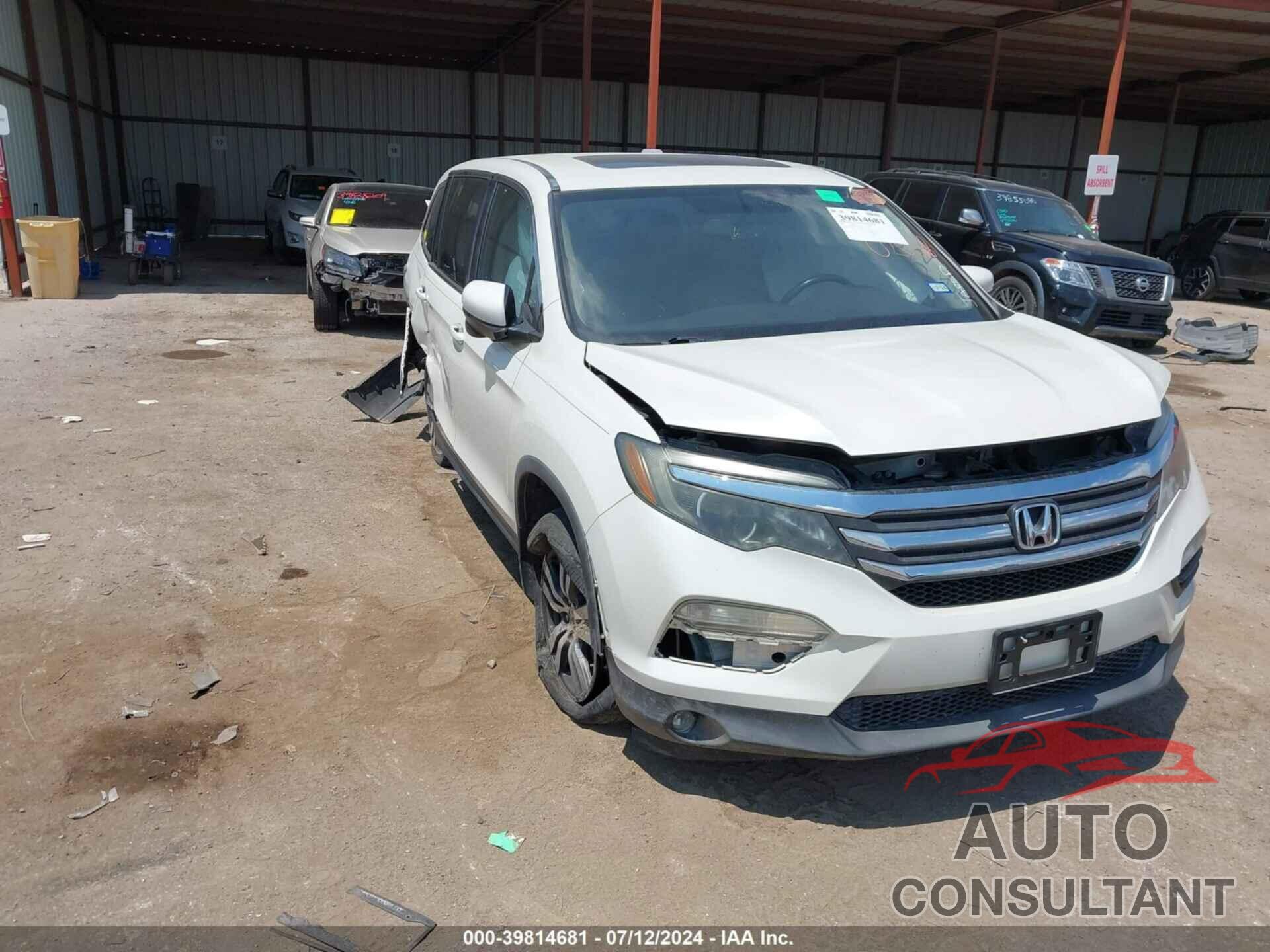 HONDA PILOT 2016 - 5FNYF5H57GB020028