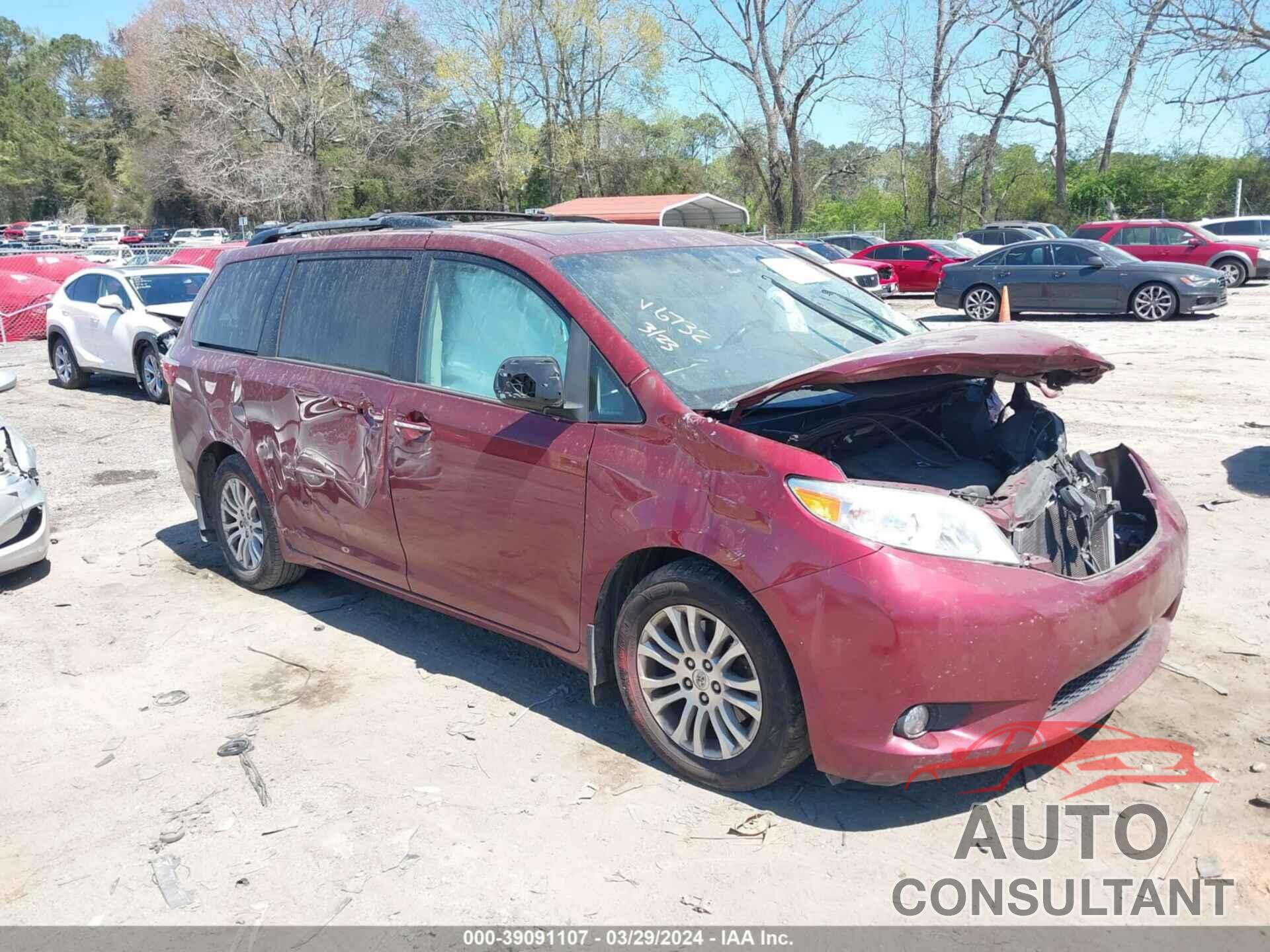 TOYOTA SIENNA 2016 - 5TDYK3DC6GS726732