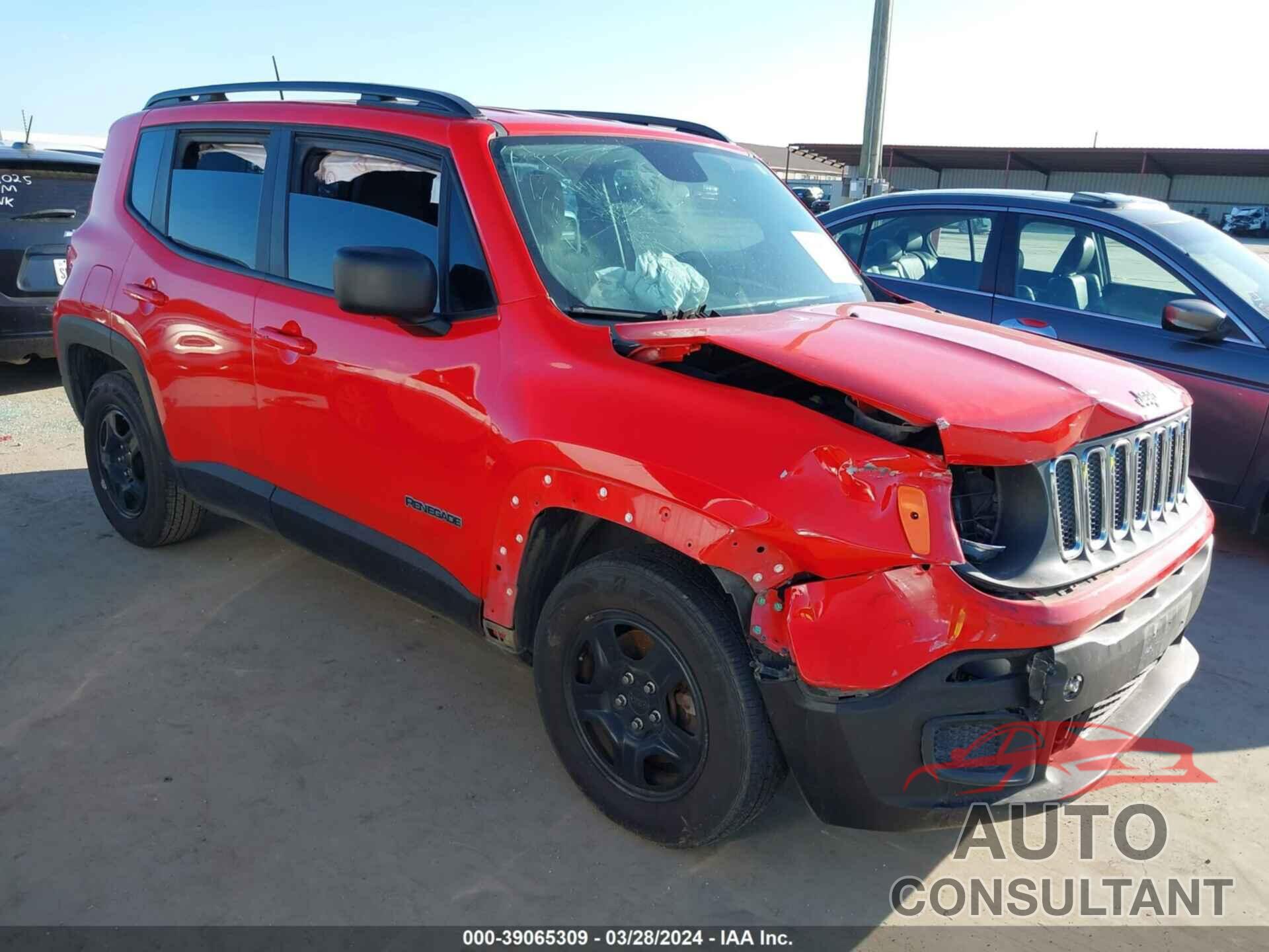 JEEP RENEGADE 2017 - ZACCJAAB3HPE52417