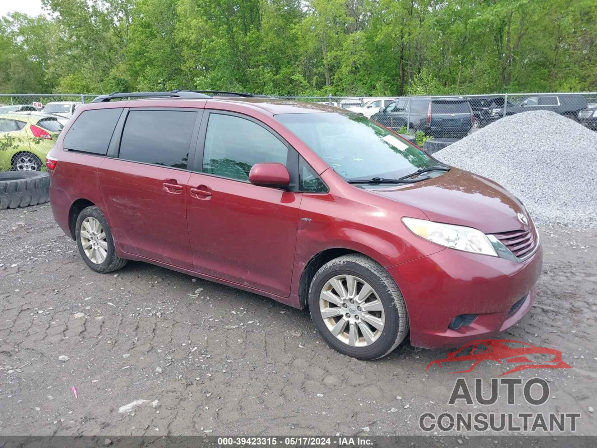 TOYOTA SIENNA 2016 - 5TDJK3DC3GS134559