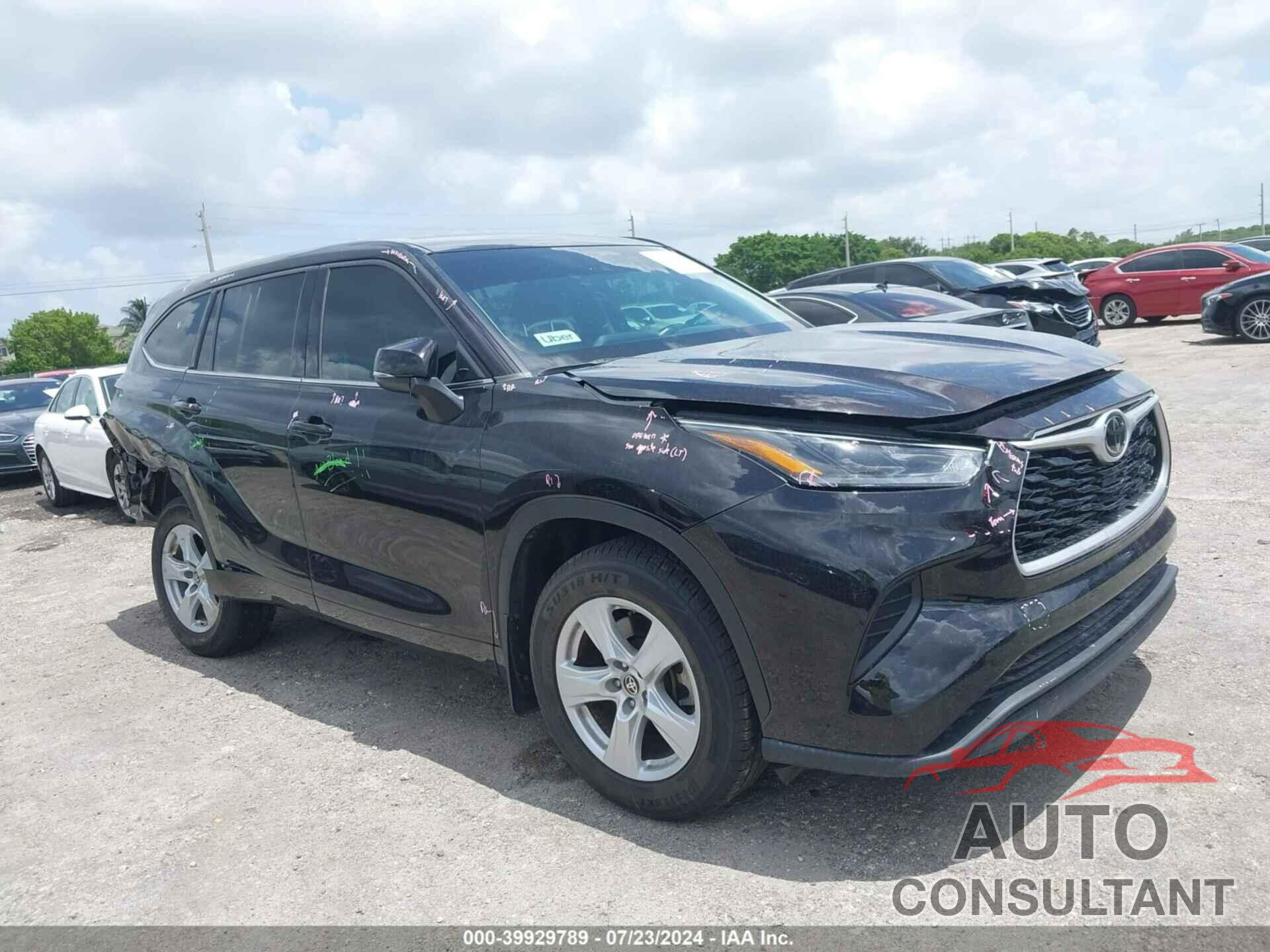 TOYOTA HIGHLANDER 2021 - 5TDCZRAH9MS056341