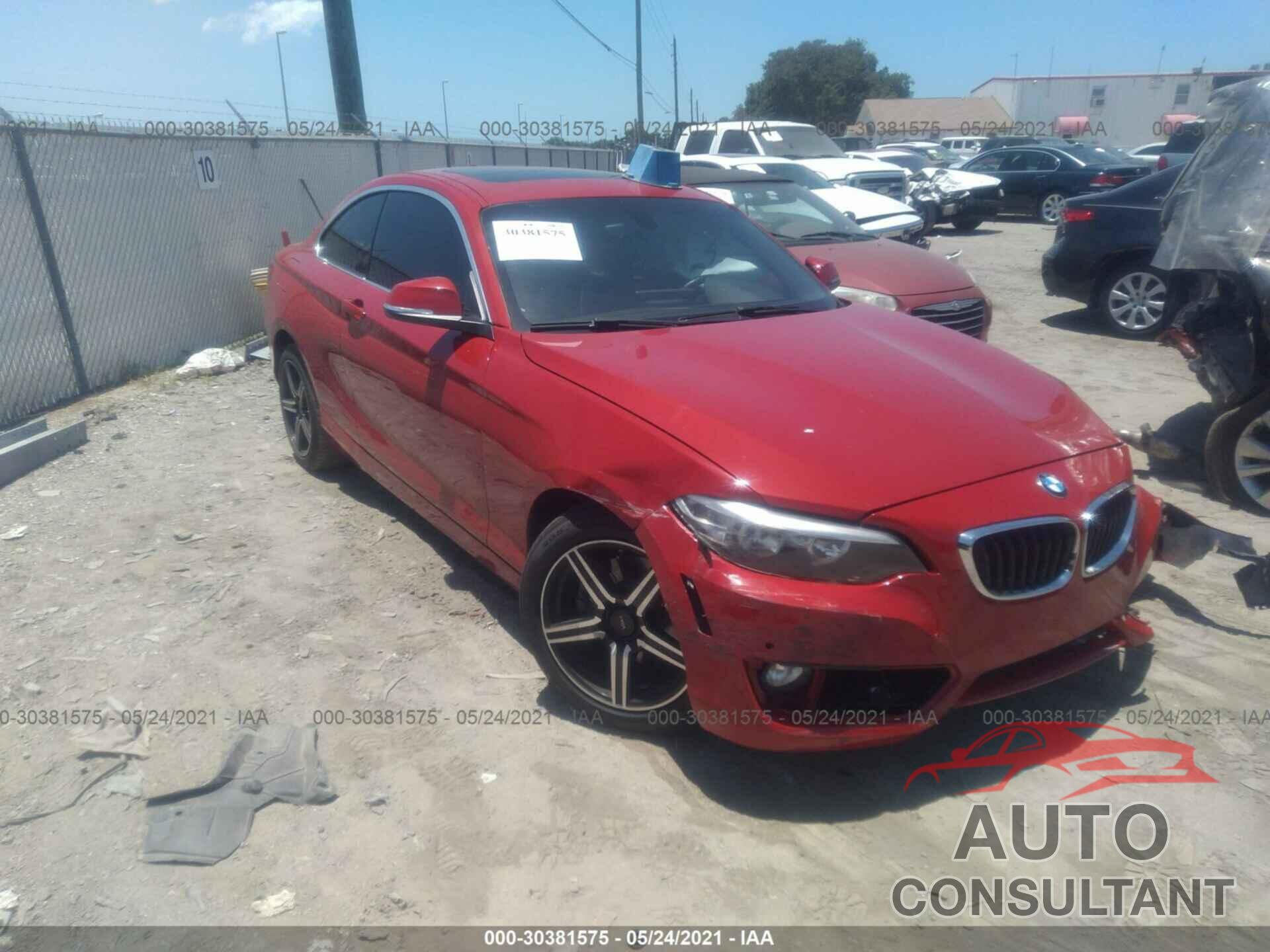 BMW 2 SERIES 2016 - WBA1F9C52GV544234