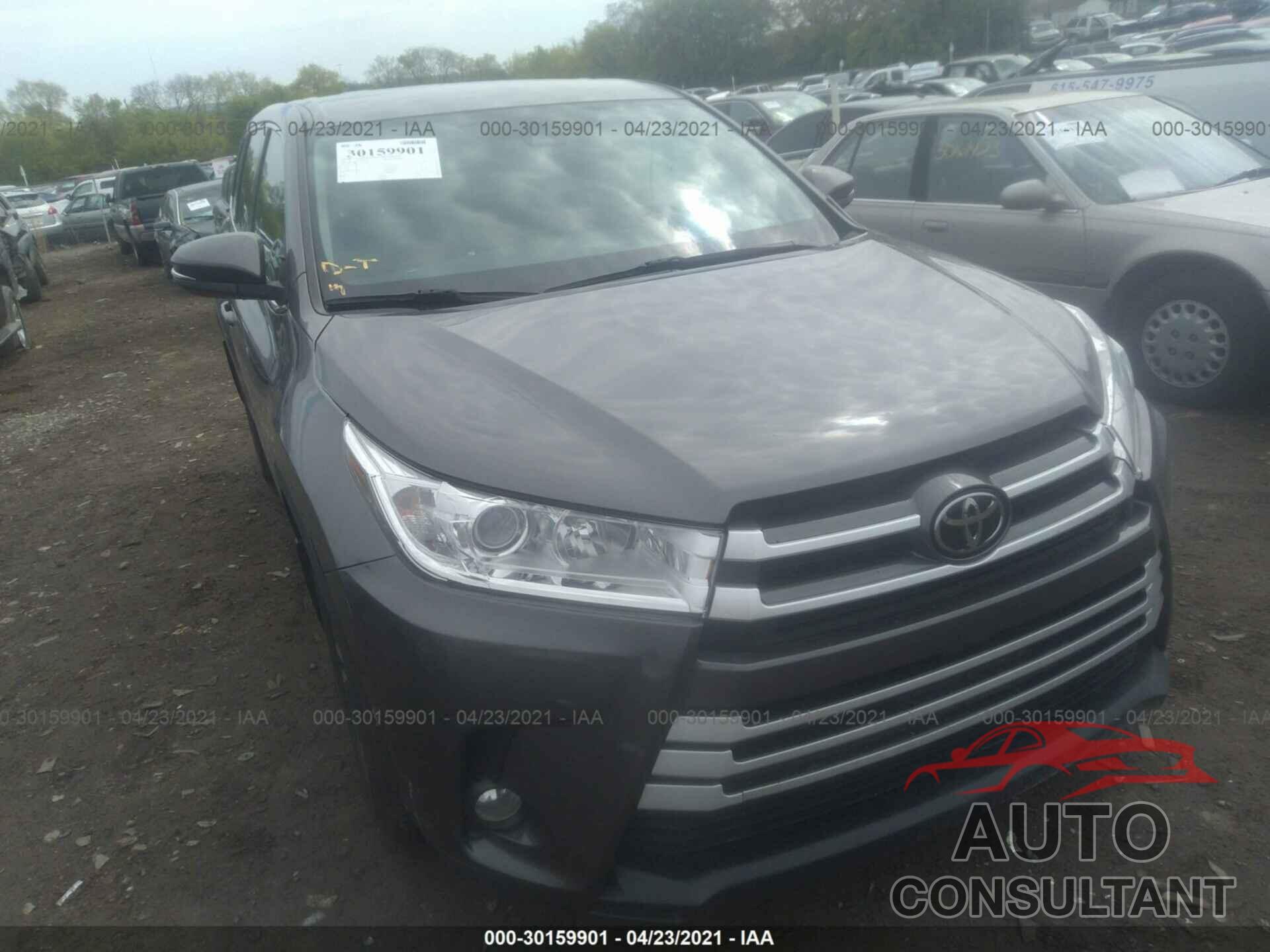 TOYOTA HIGHLANDER 2018 - 5TDBZRFH5JS493768