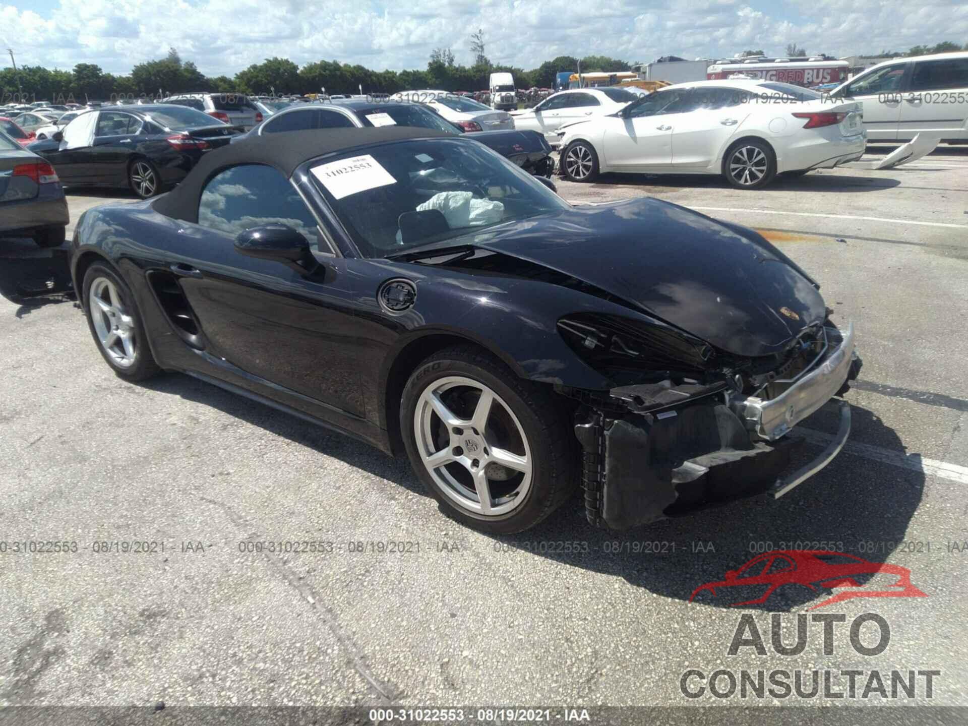 PORSCHE 718 BOXSTER 2018 - WP0CA2A80JS210727