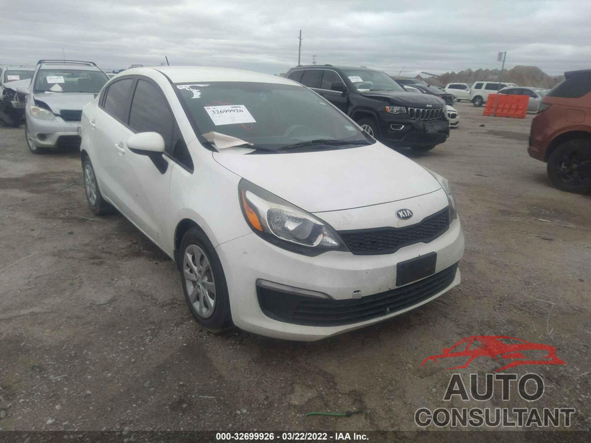 KIA RIO 2016 - KNADM4A38G6584075