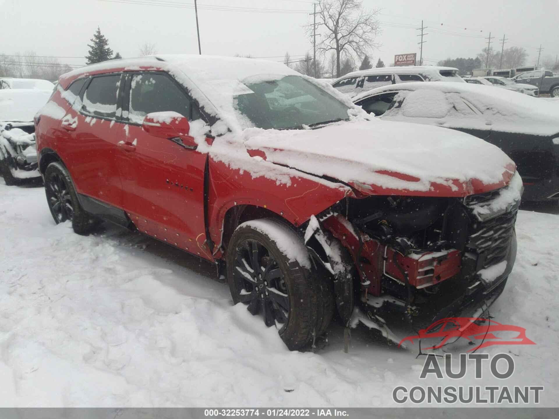 CHEVROLET BLAZER 2021 - 3GNKBERS2MS528701