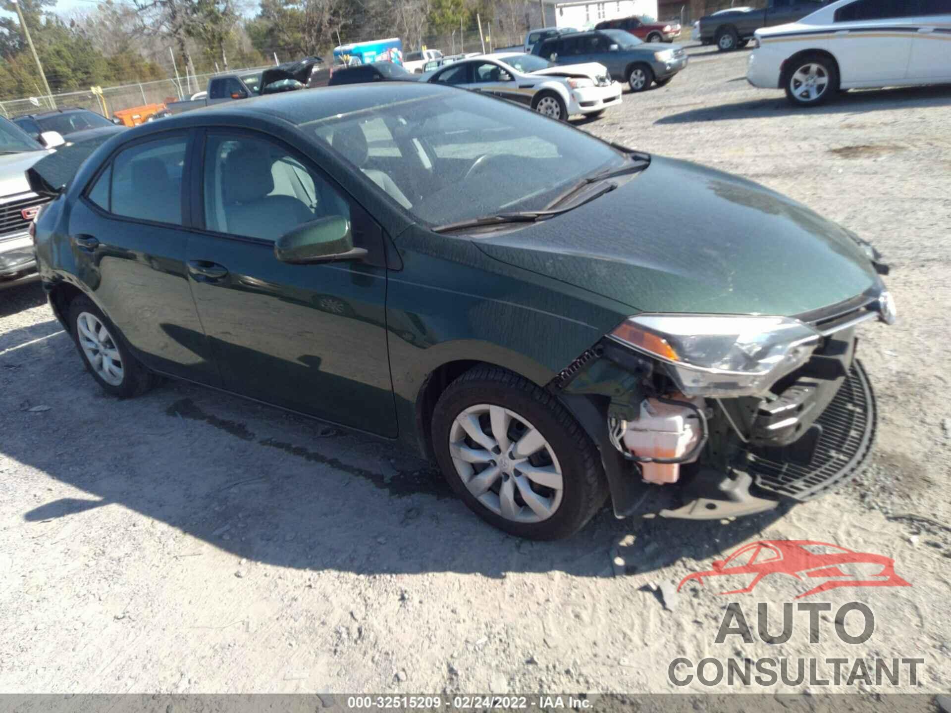 TOYOTA COROLLA 2016 - 2T1BURHE5GC571887