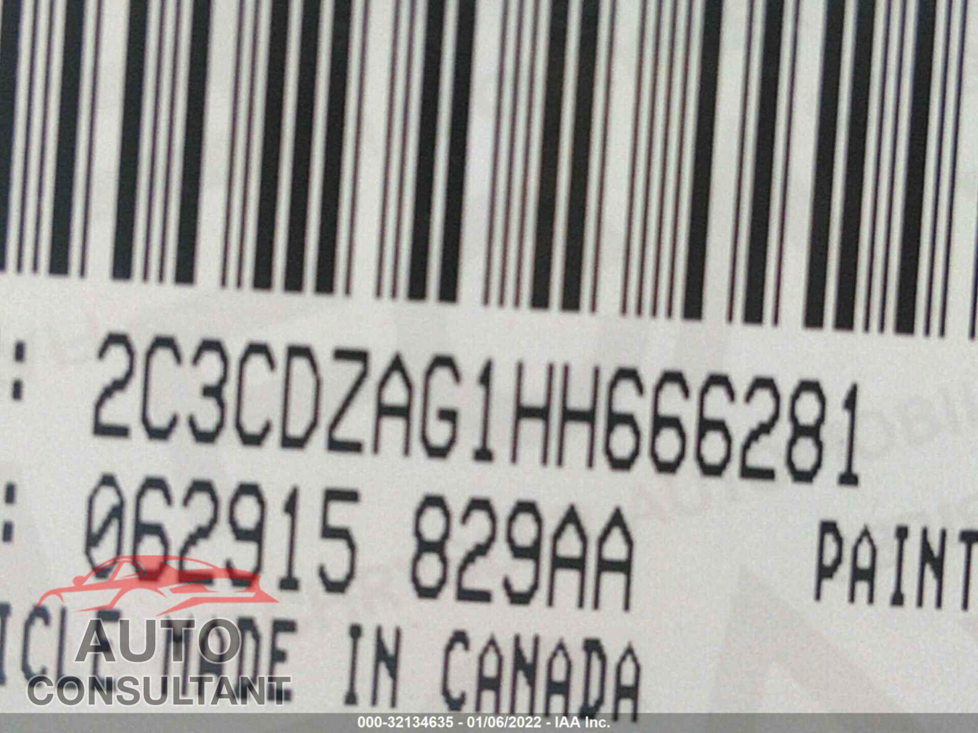 DODGE CHALLENGER 2017 - 2C3CDZAG1HH666281