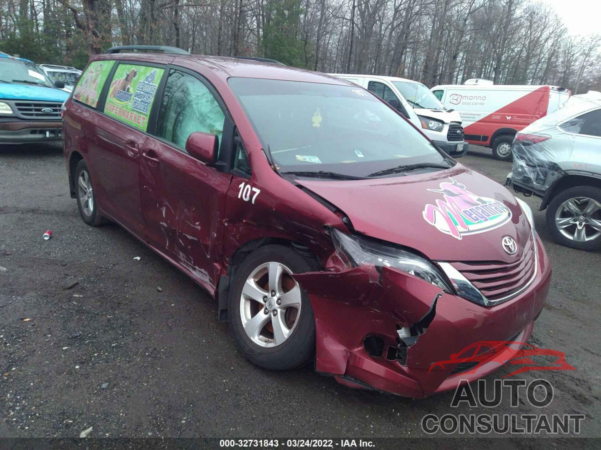 TOYOTA SIENNA 2017 - 5TDKZ3DC1HS893096