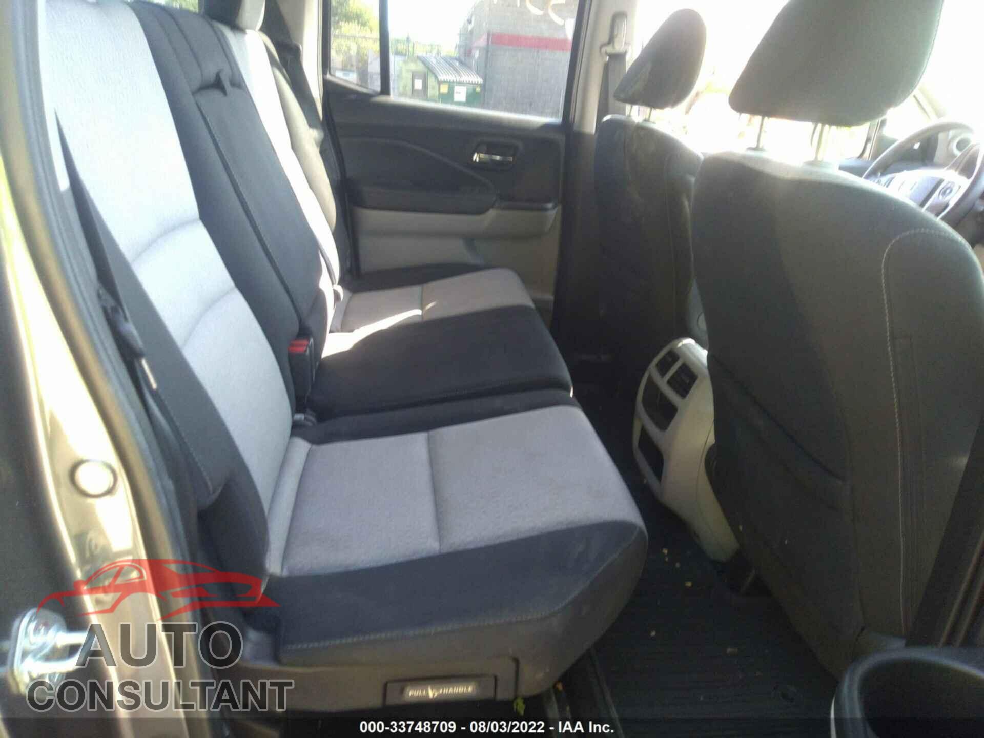 HONDA RIDGELINE 2017 - 5FPYK3F49HB014203