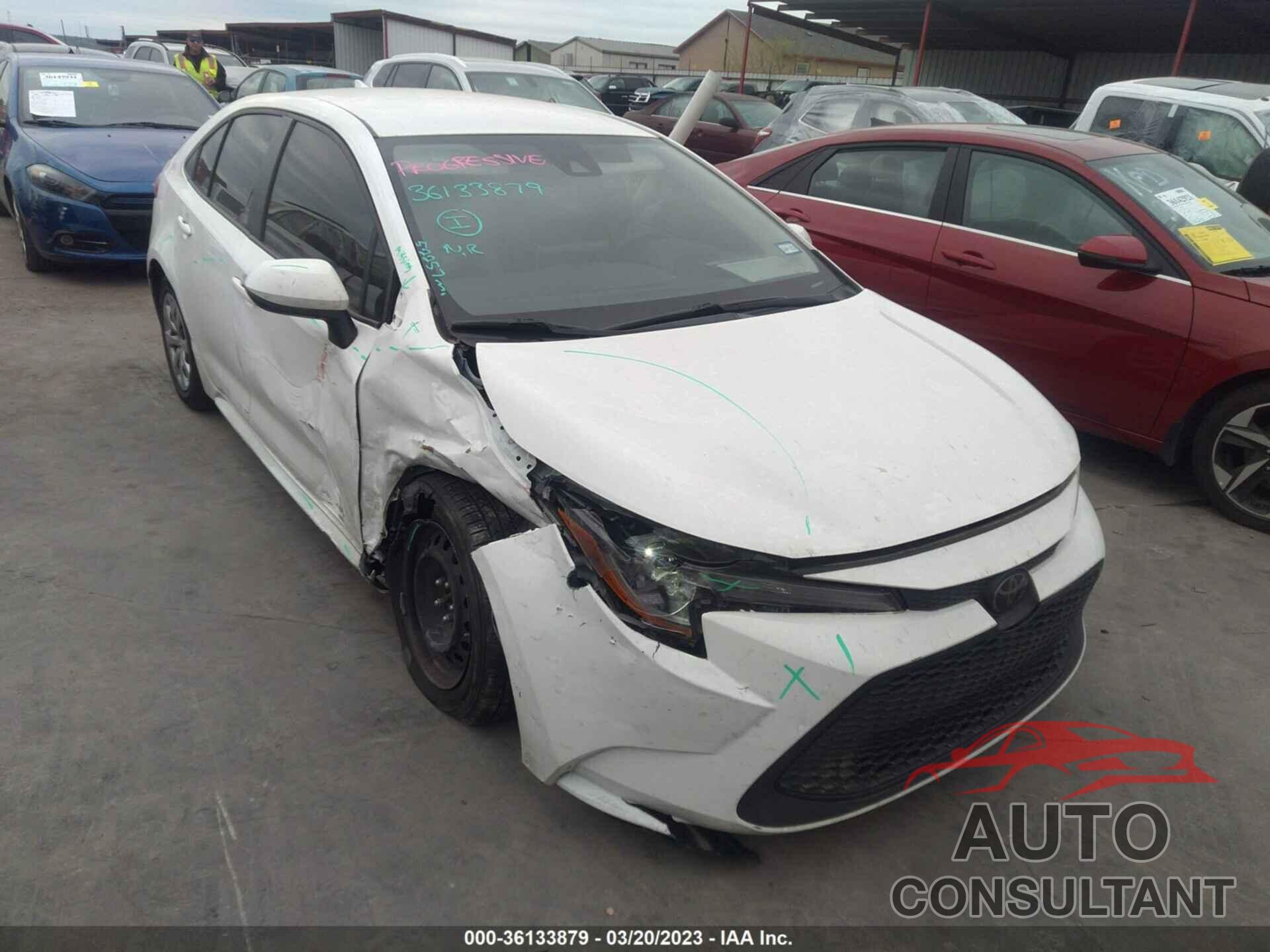 TOYOTA COROLLA 2020 - JTDEPRAE8LJ007163