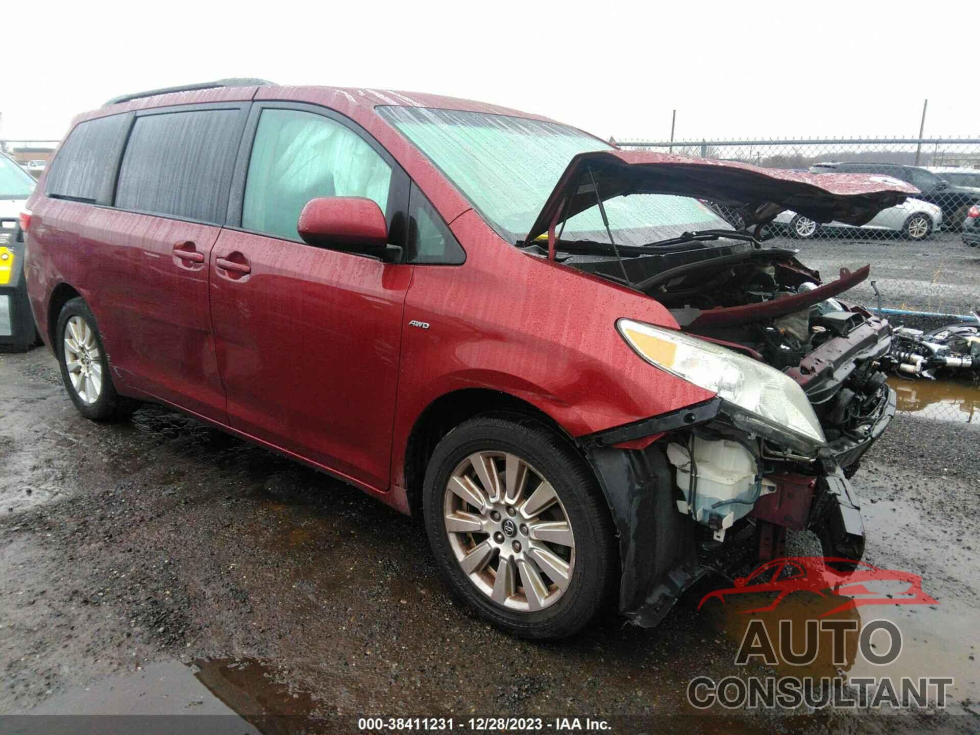 TOYOTA SIENNA 2017 - 5TDJZ3DC6HS152289