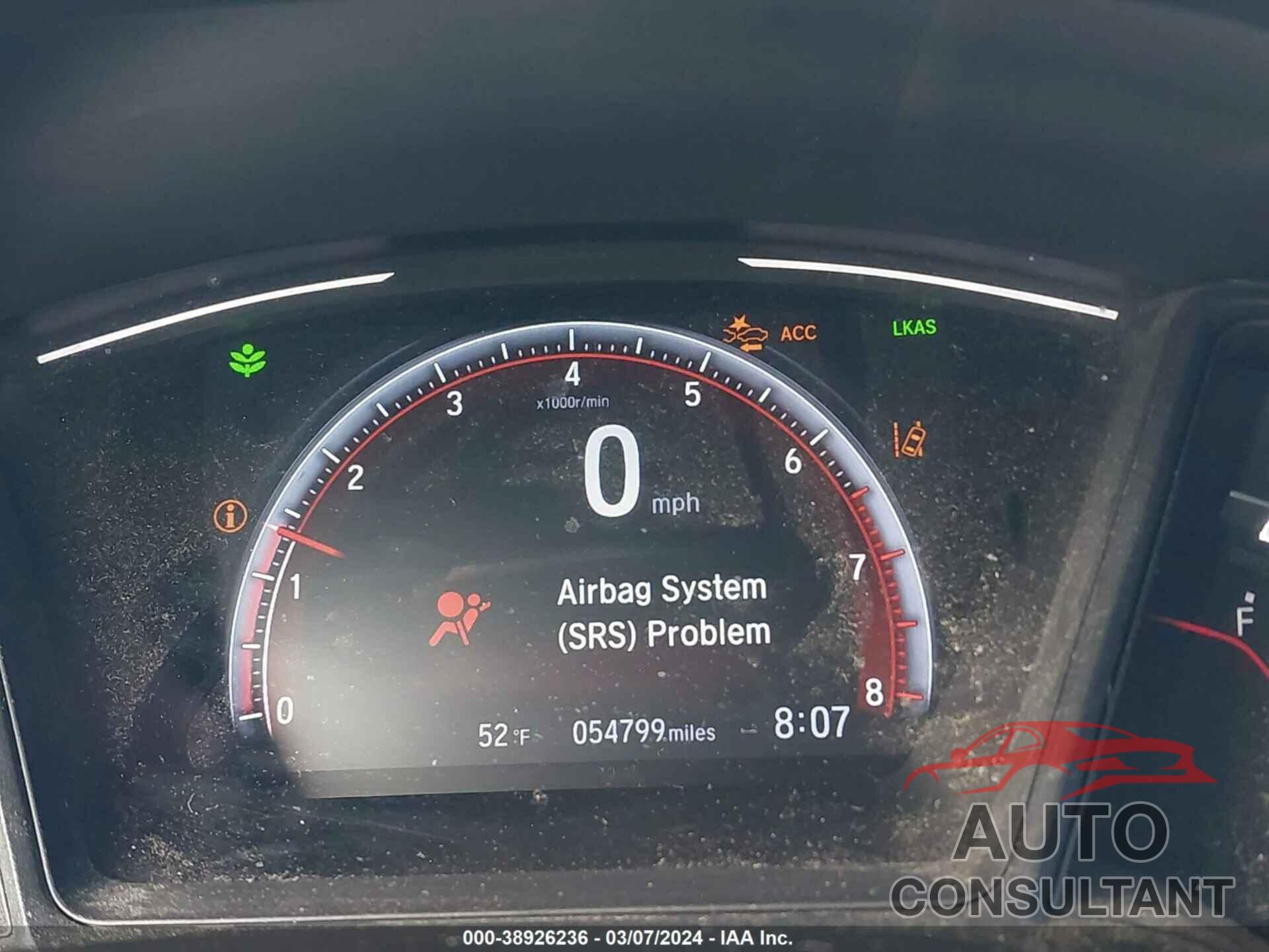 HONDA CIVIC 2019 - SHHFK7G42KU210480