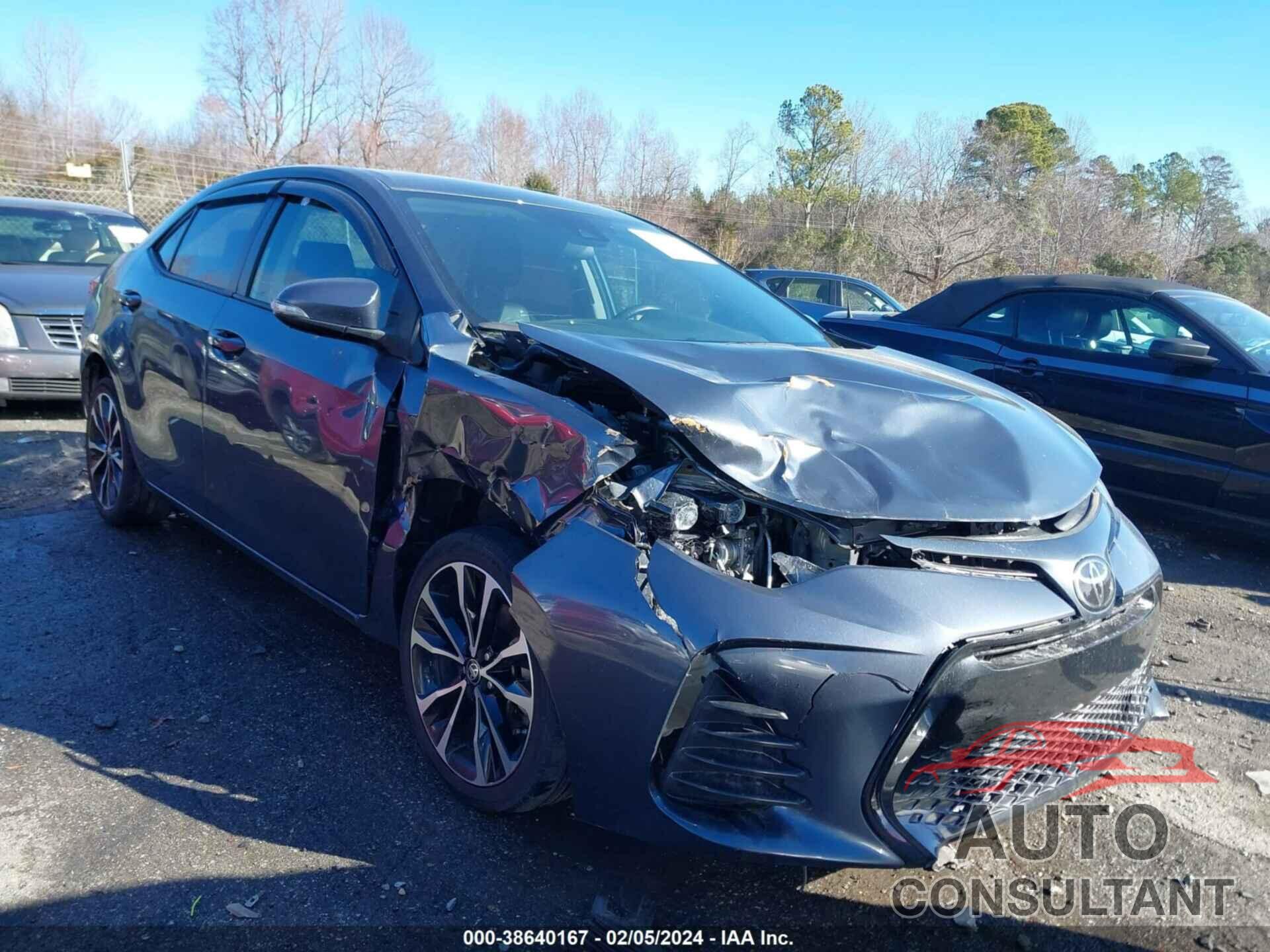 TOYOTA COROLLA 2019 - 5YFBURHE9KP949007