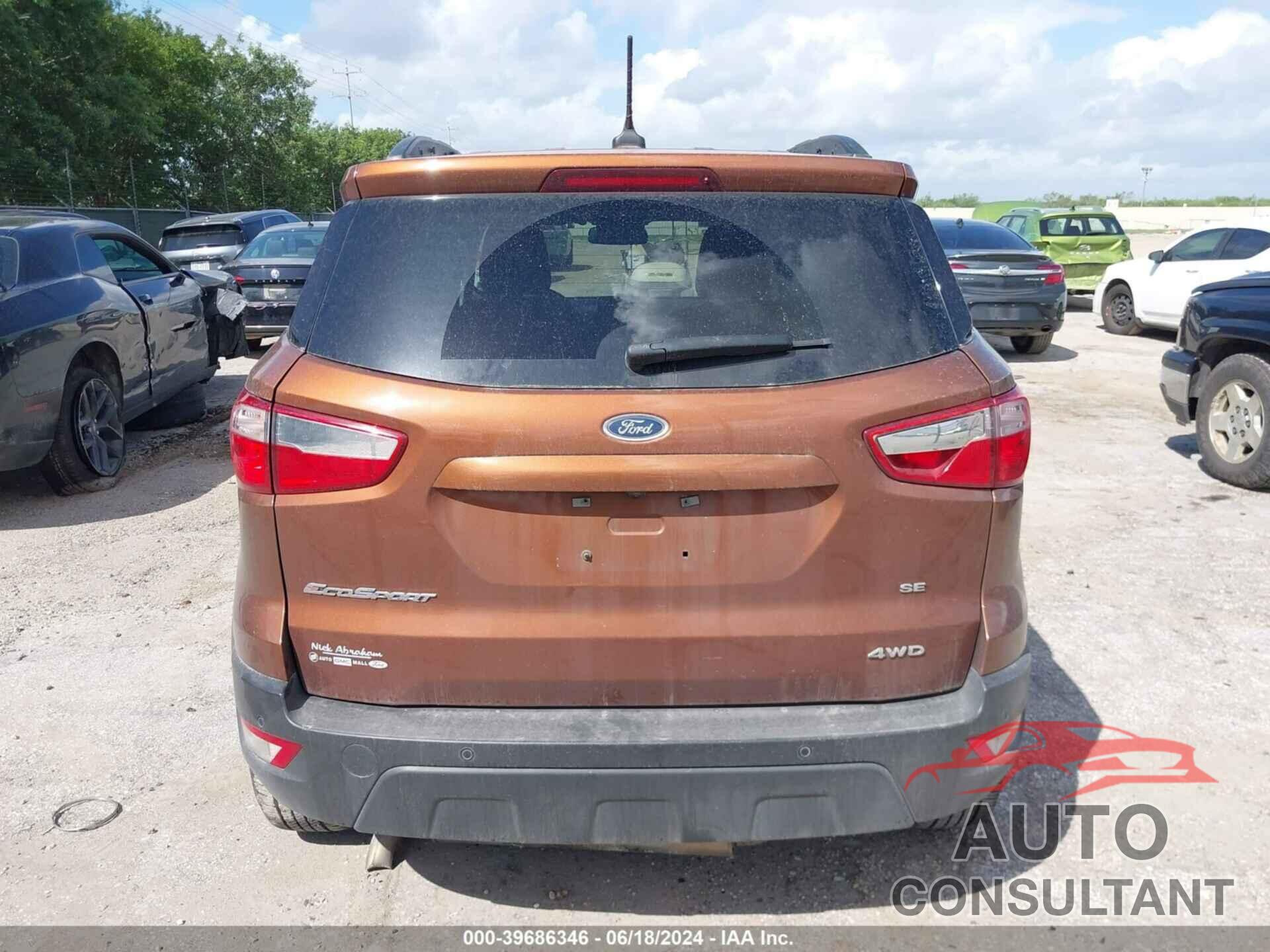 FORD ECOSPORT 2020 - MAJ6S3GL4LC346003