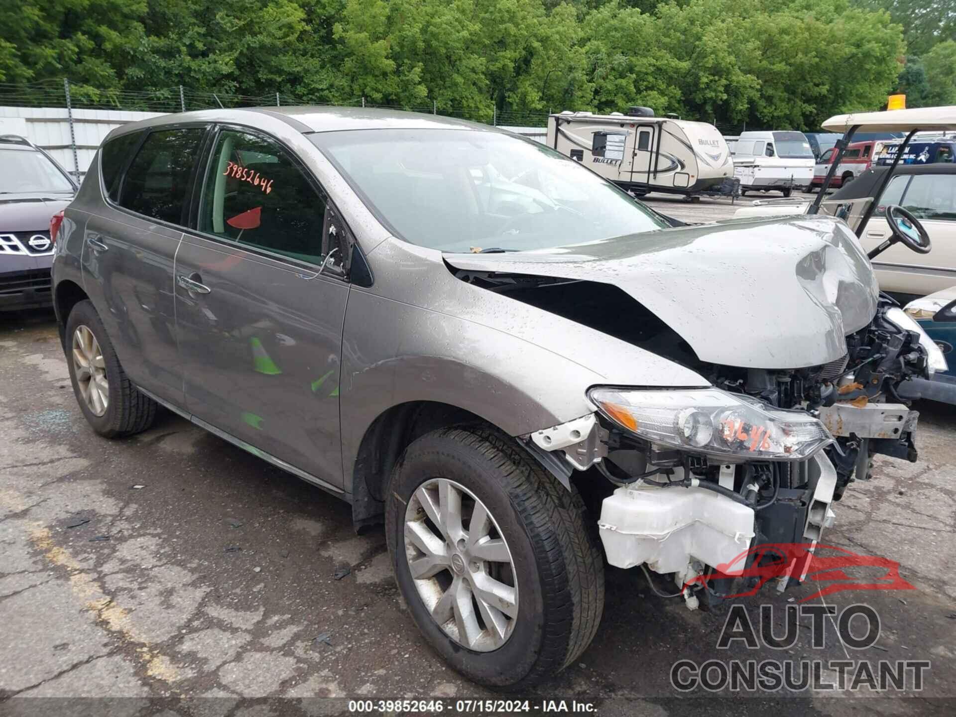 NISSAN MURANO 2012 - JN8AZ1MU9CW102822