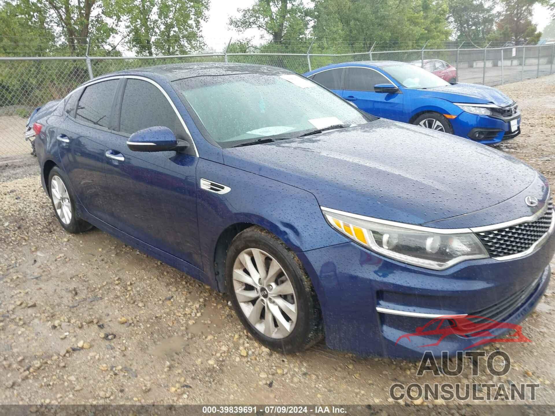 KIA OPTIMA 2016 - 5XXGU4L3XGG012942