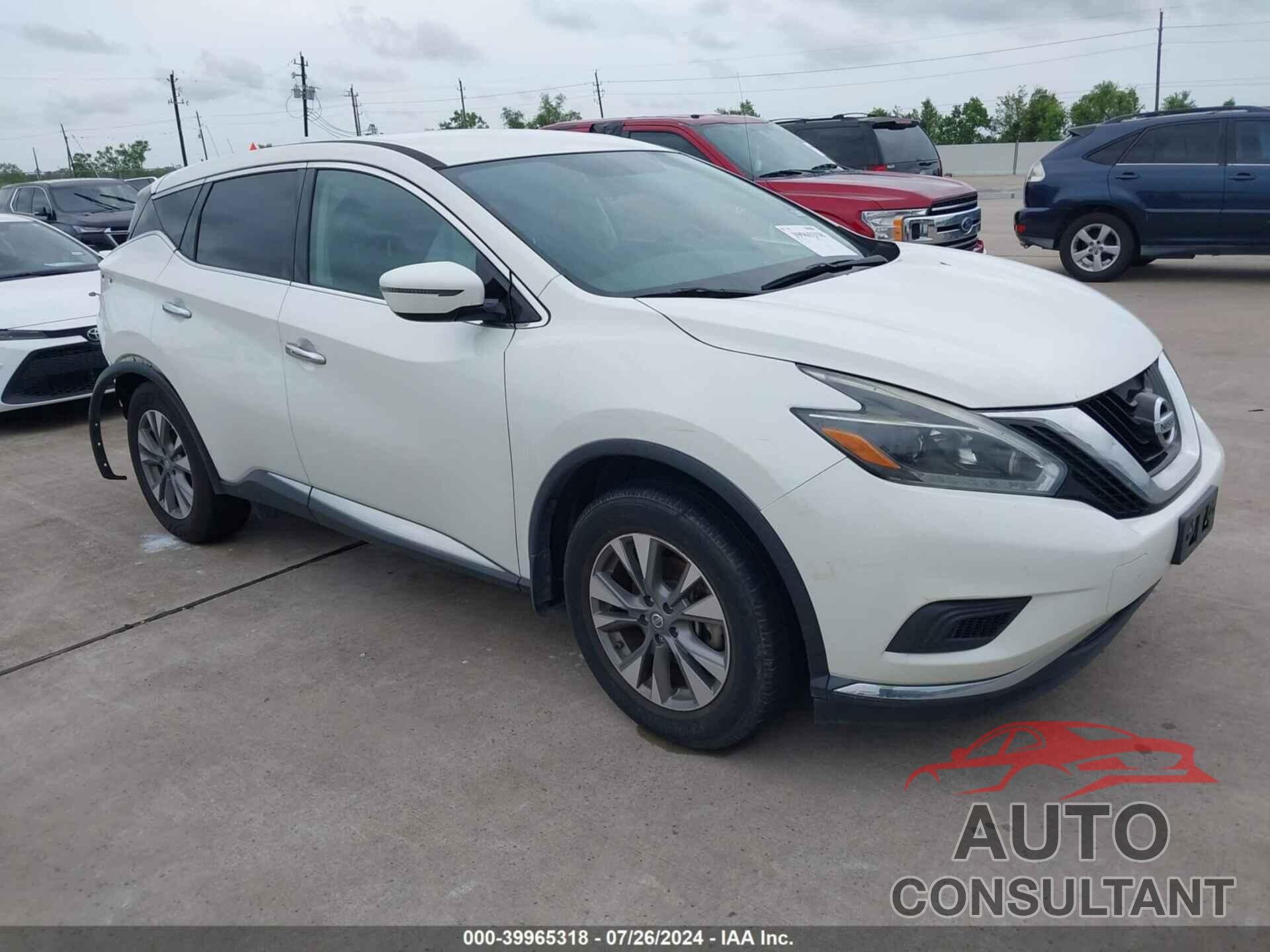 NISSAN MURANO 2018 - 5N1AZ2MG8JN166960