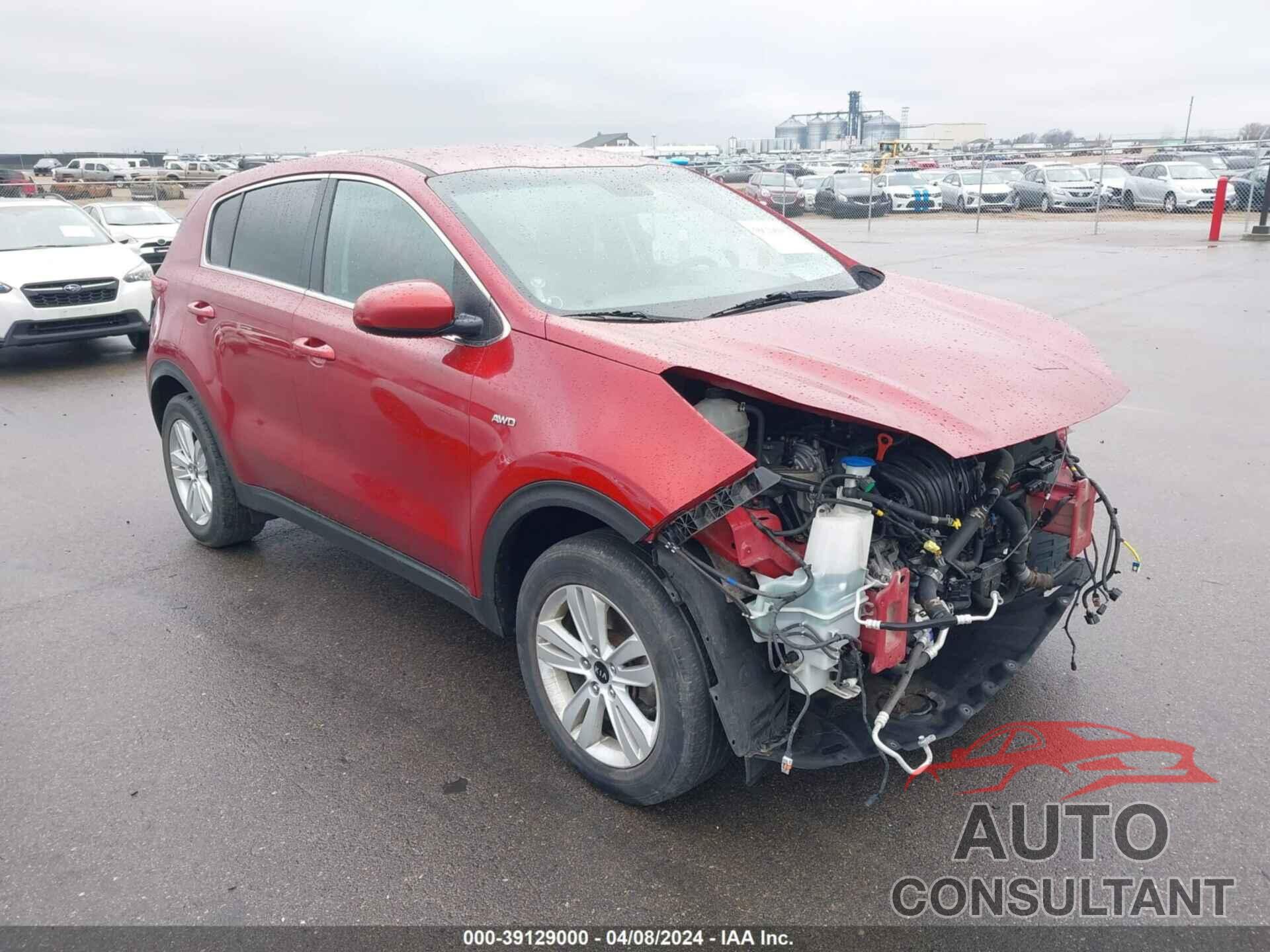 KIA SPORTAGE 2017 - KNDPMCAC5H7144143