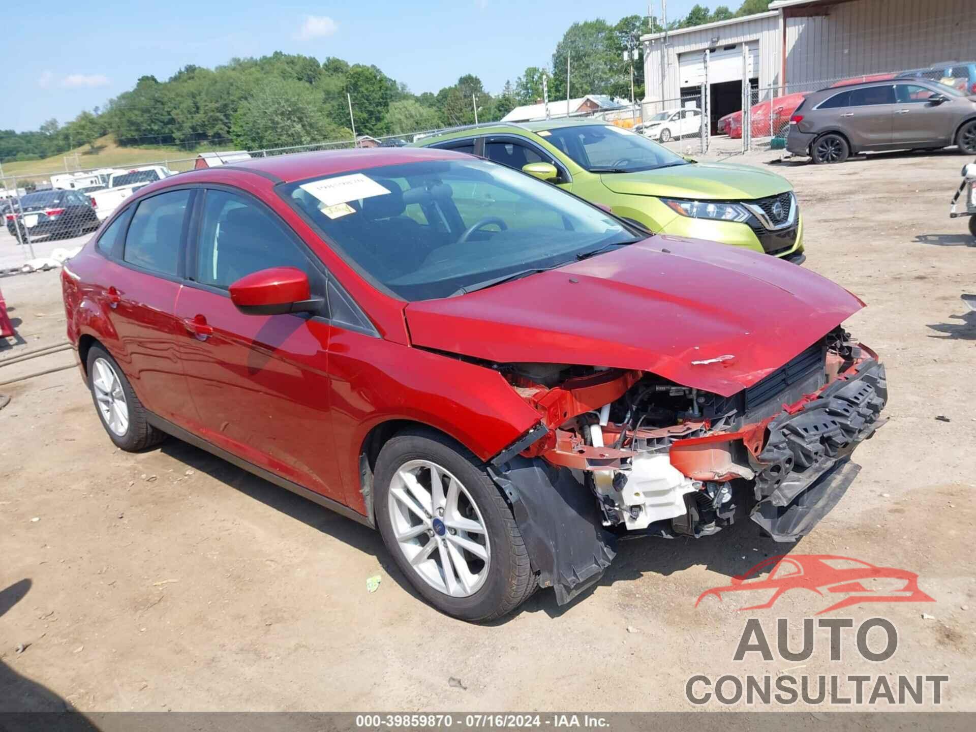 FORD FOCUS 2018 - 1FADP3F25JL257877