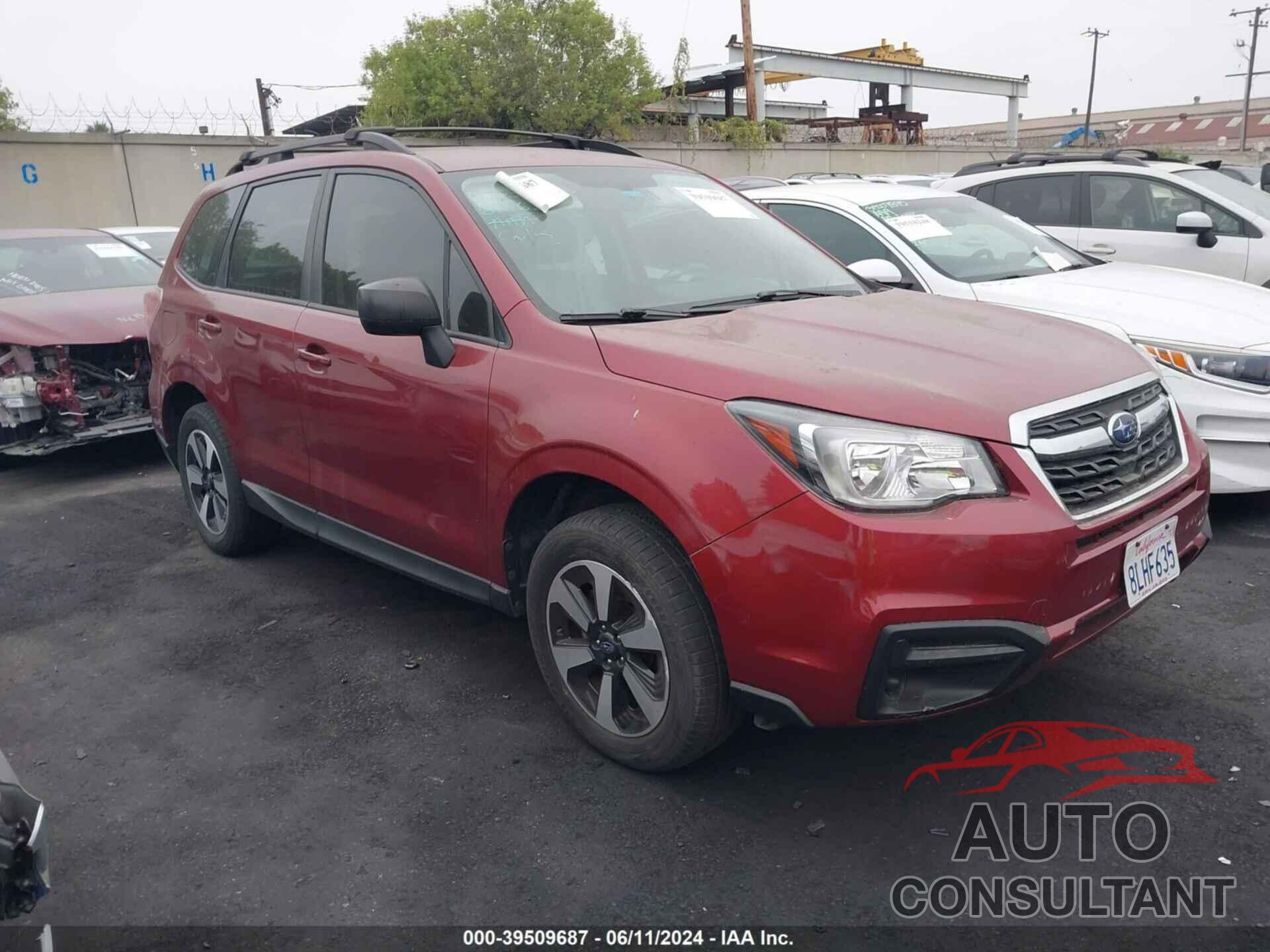 SUBARU FORESTER 2018 - JF2SJABC8JH450325