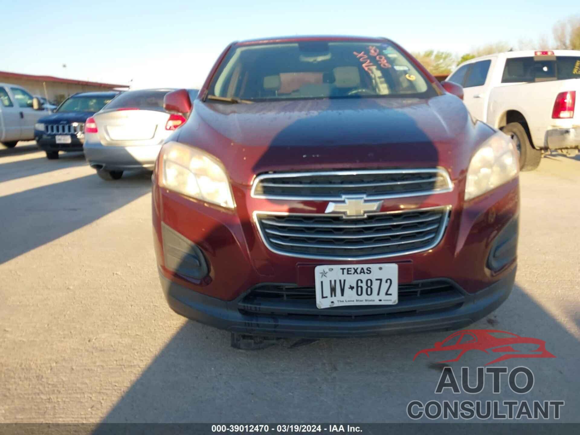 CHEVROLET TRAX 2016 - 3GNCJKSB0GL260956