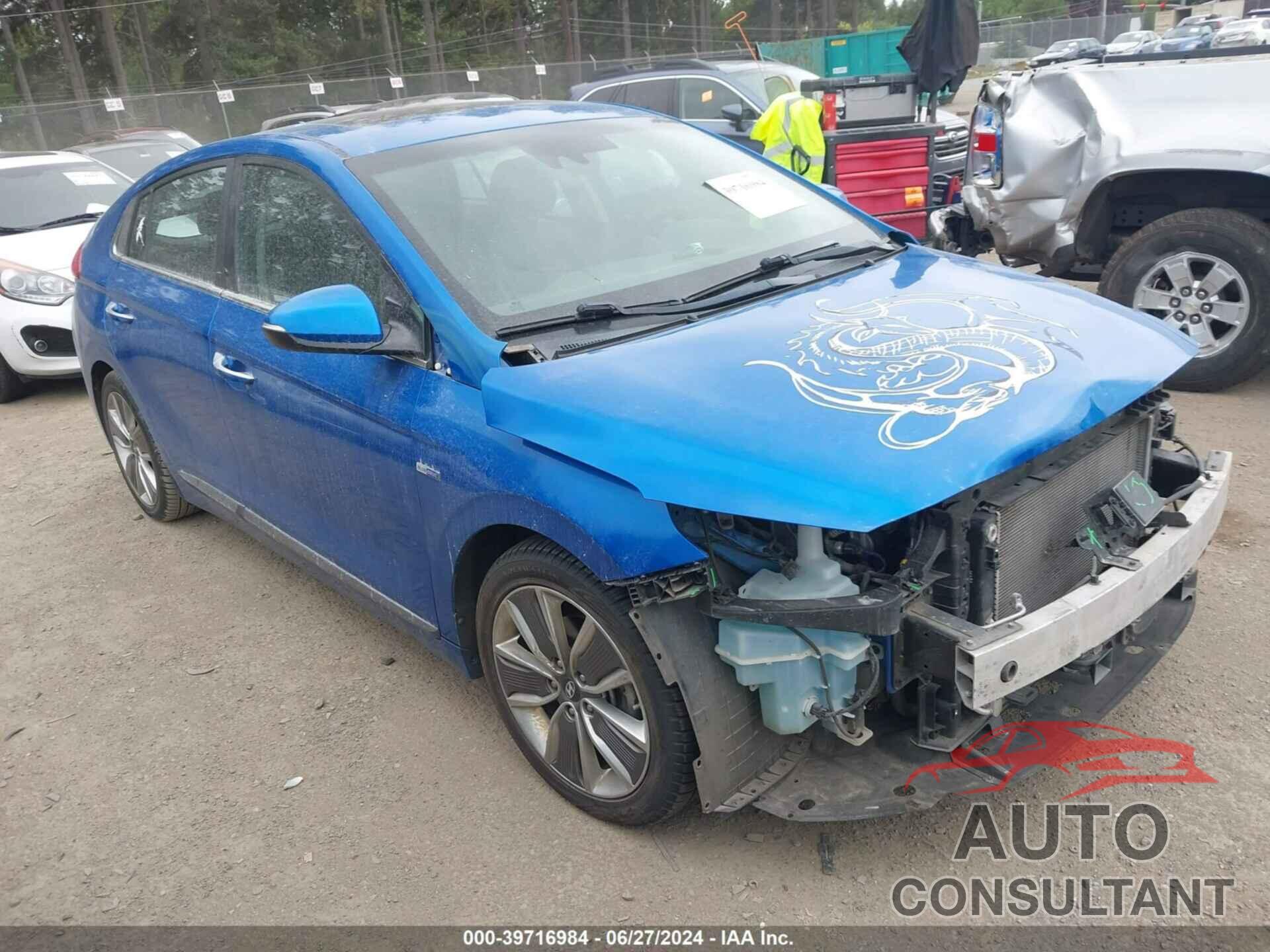 HYUNDAI IONIQ HYBRID 2017 - KMHC05LC2HU026504