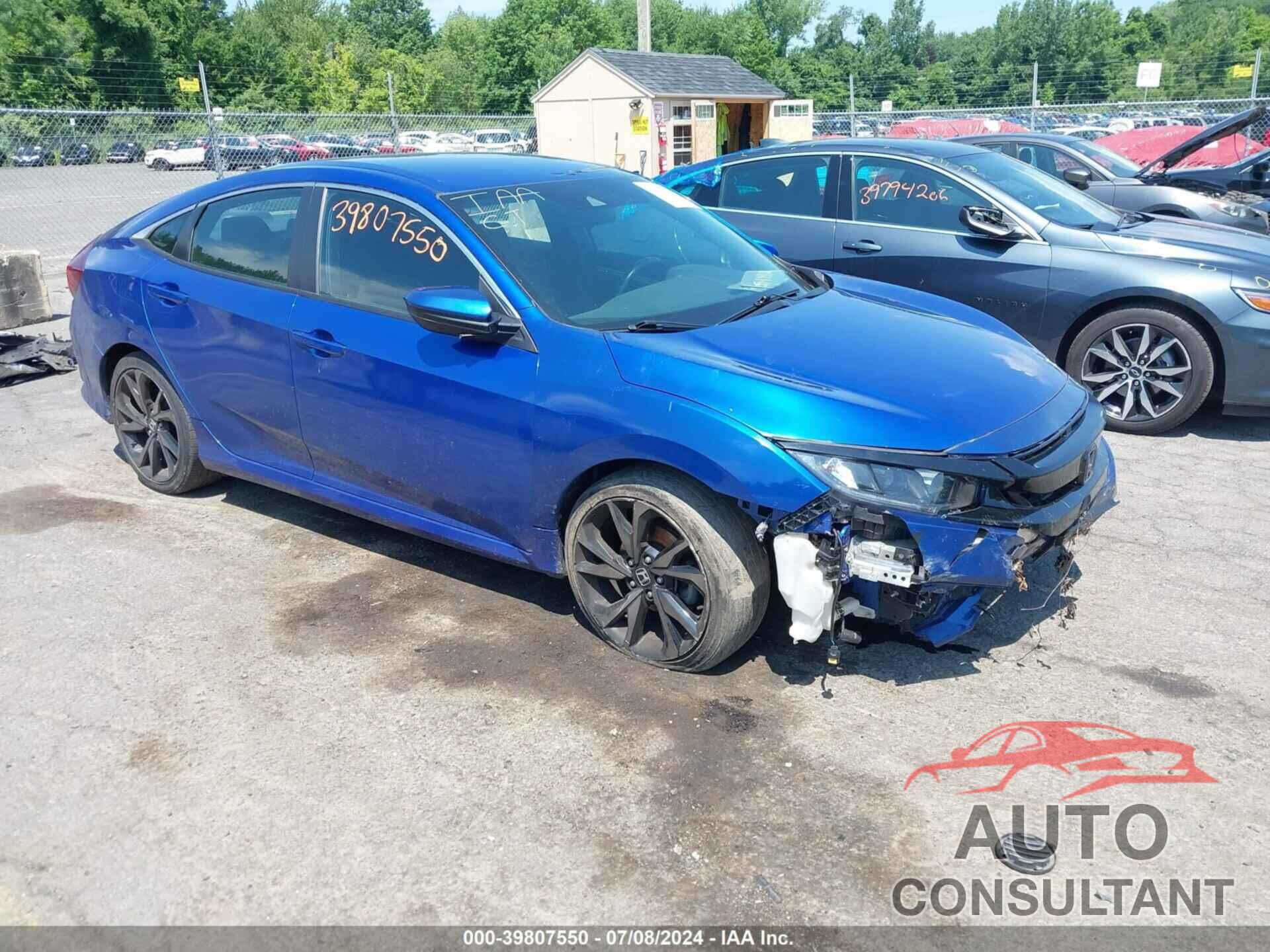 HONDA CIVIC 2019 - 2HGFC2F87KH566425