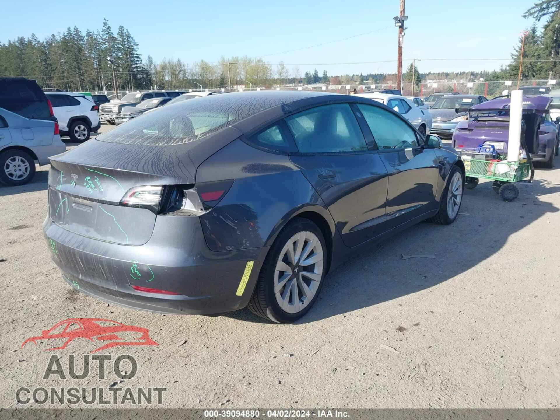 TESLA MODEL 3 2022 - 5YJ3E1EA5NF298057