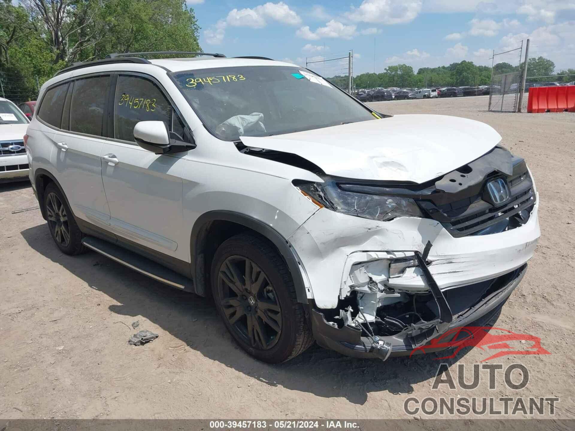 HONDA PILOT 2021 - 5FNYF6H22MB019523