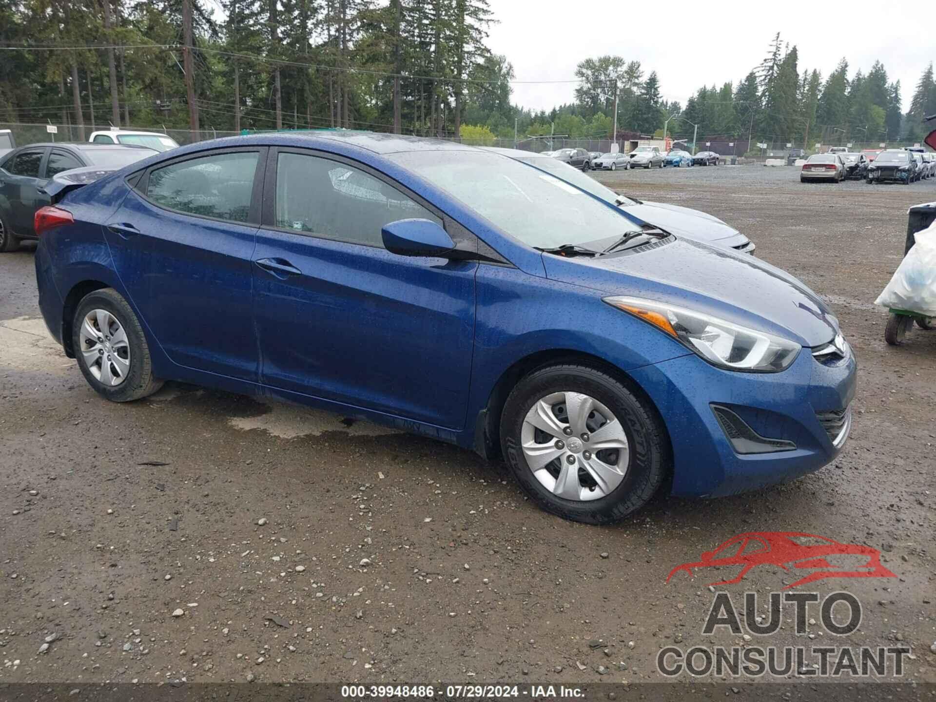 HYUNDAI ELANTRA 2016 - 5NPDH4AE9GH758847