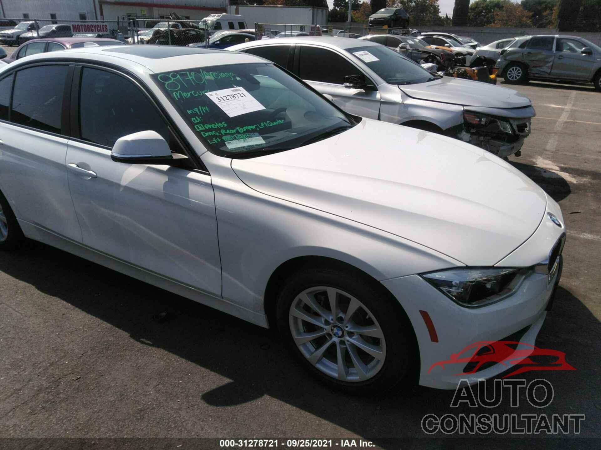 BMW 3 SERIES 2018 - WBA8A9C53JAH11974