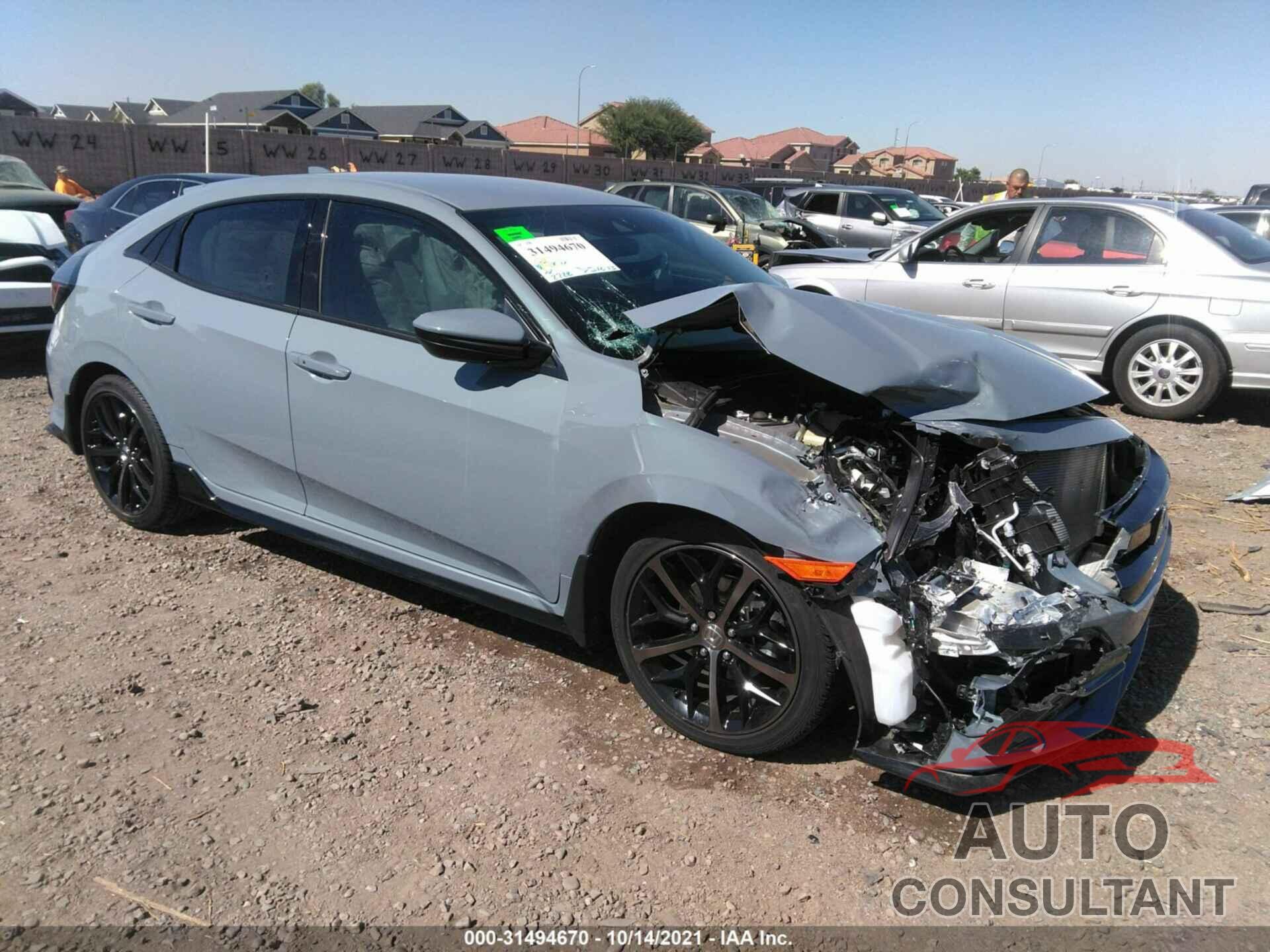 HONDA CIVIC HATCHBACK 2021 - SHHFK7H43MU225524