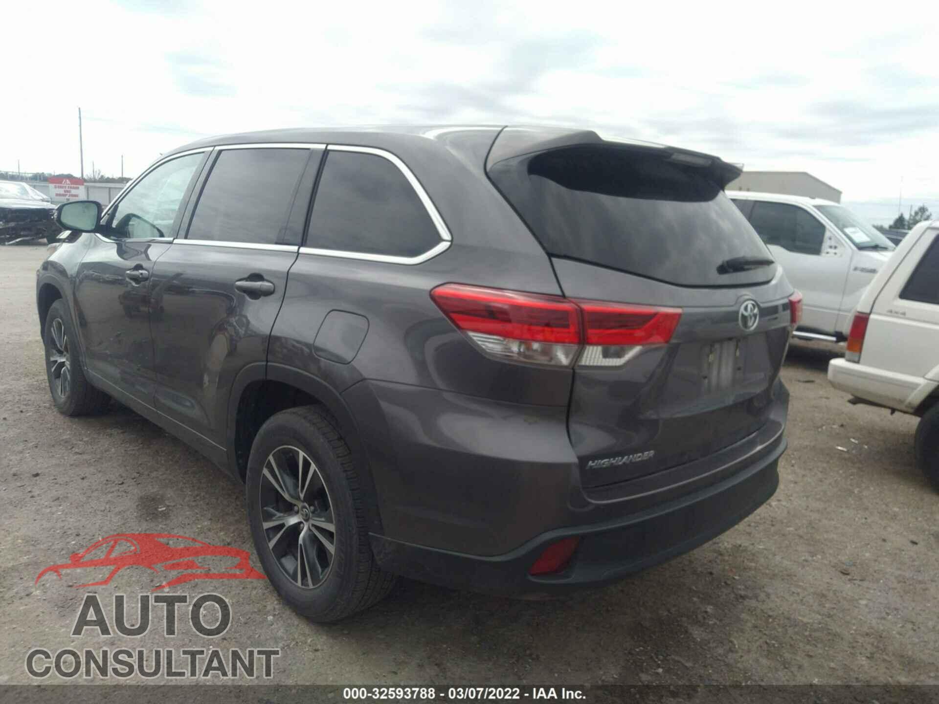 TOYOTA HIGHLANDER 2018 - 5TDZZRFH2JS239059