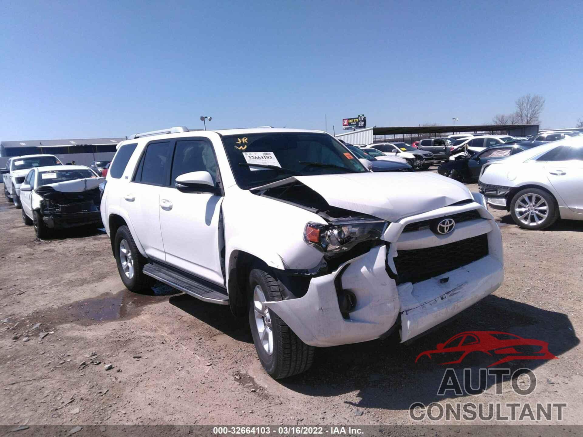 TOYOTA 4RUNNER 2017 - JTEZU5JR8H5149997