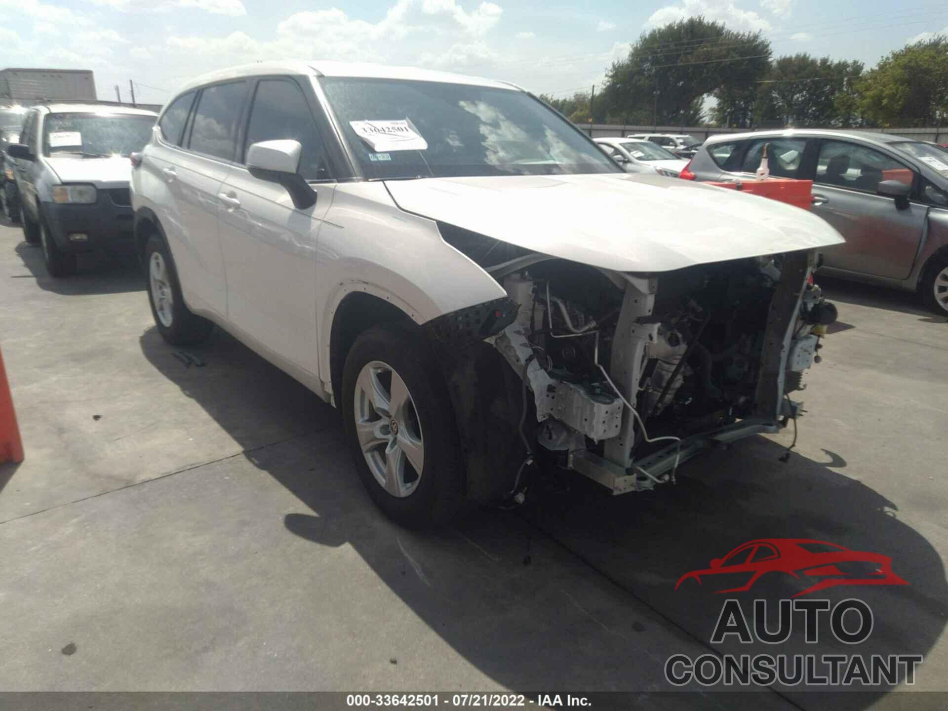 TOYOTA HIGHLANDER 2020 - 5TDCZRAHXLS502916