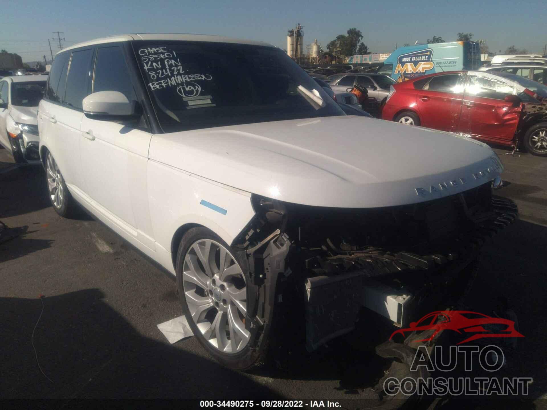 LAND ROVER RANGE ROVER 2020 - SALGS2RU9LA585601