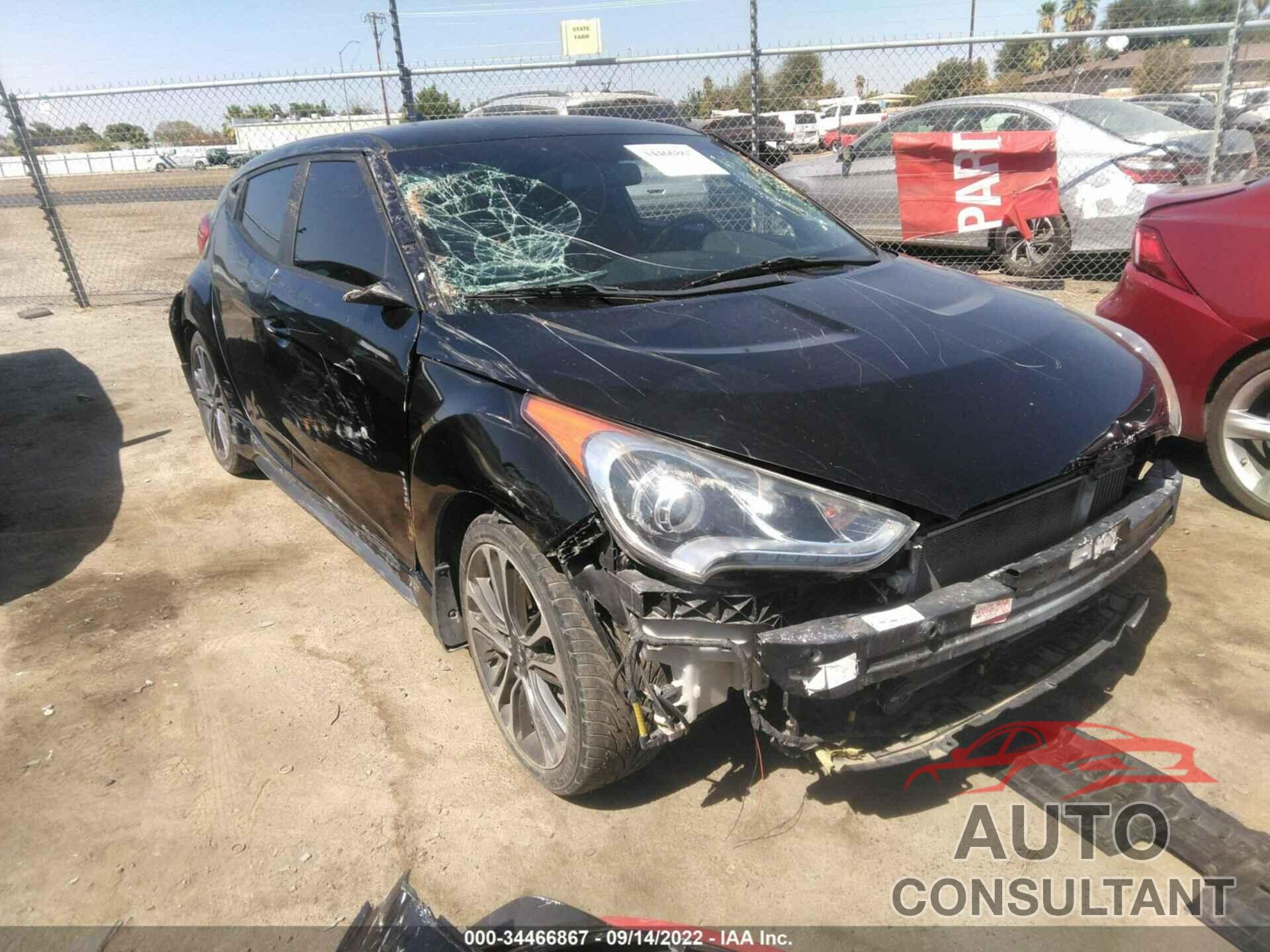 HYUNDAI VELOSTER 2017 - KMHTC6AE8HU315680