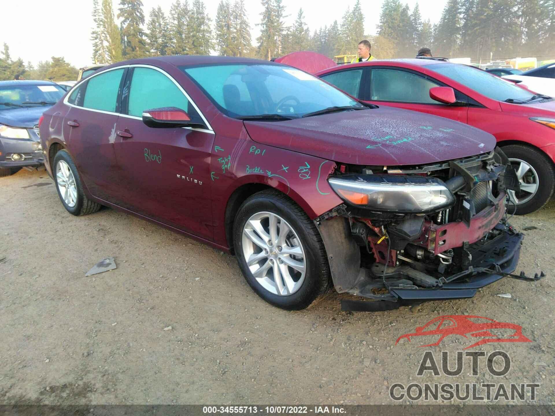 CHEVROLET MALIBU 2016 - 1G1ZE5ST3GF320538