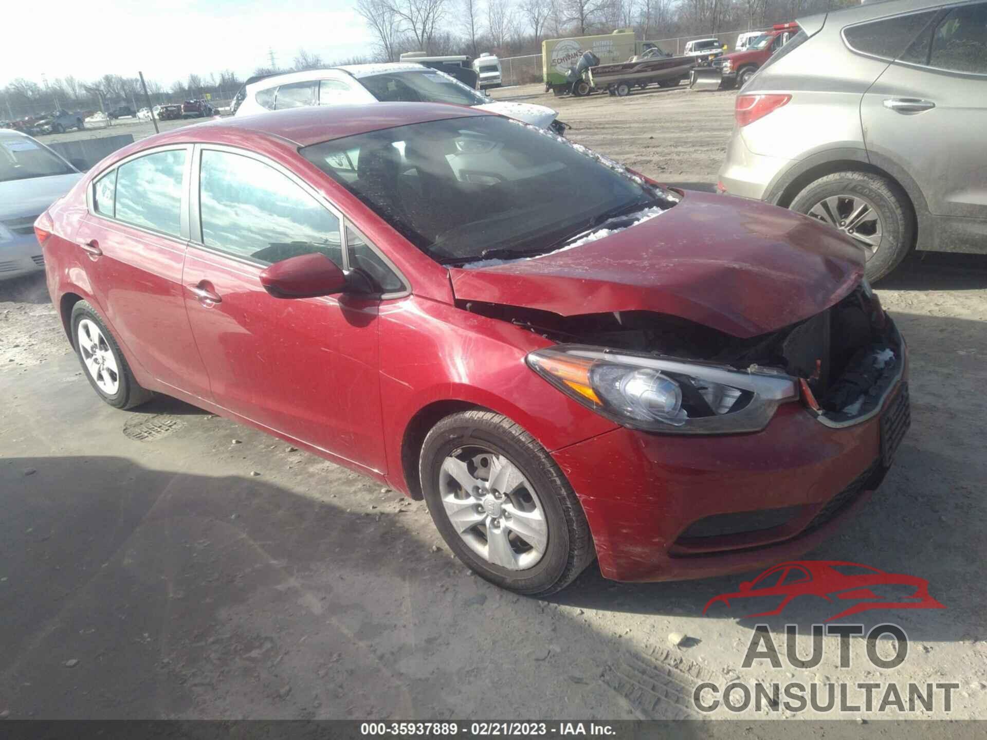 KIA FORTE 2016 - KNAFK4A61G5614015